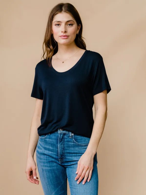 Mae Drapey Tee sold by Able