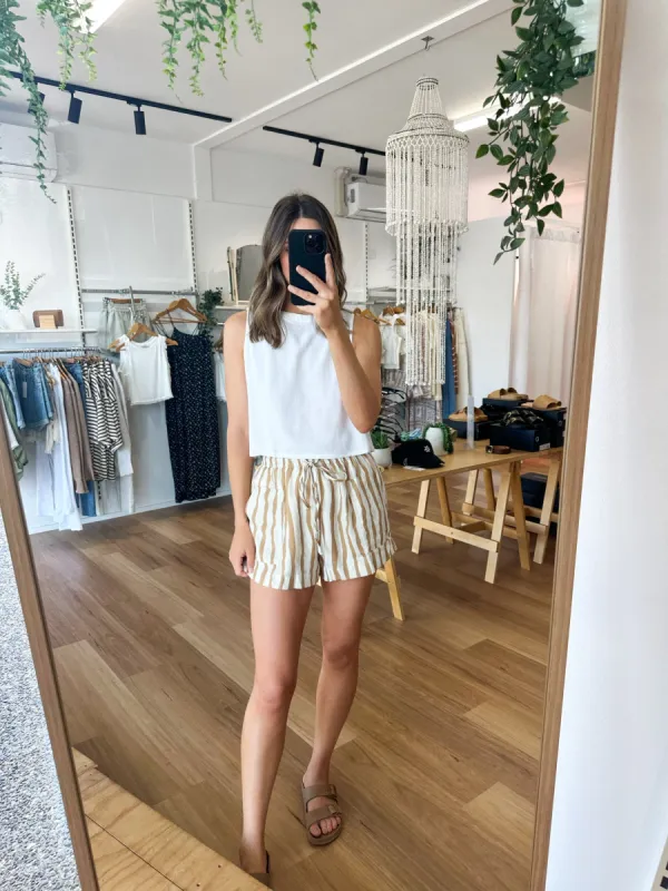 Sophia Top White sold by About A Girl