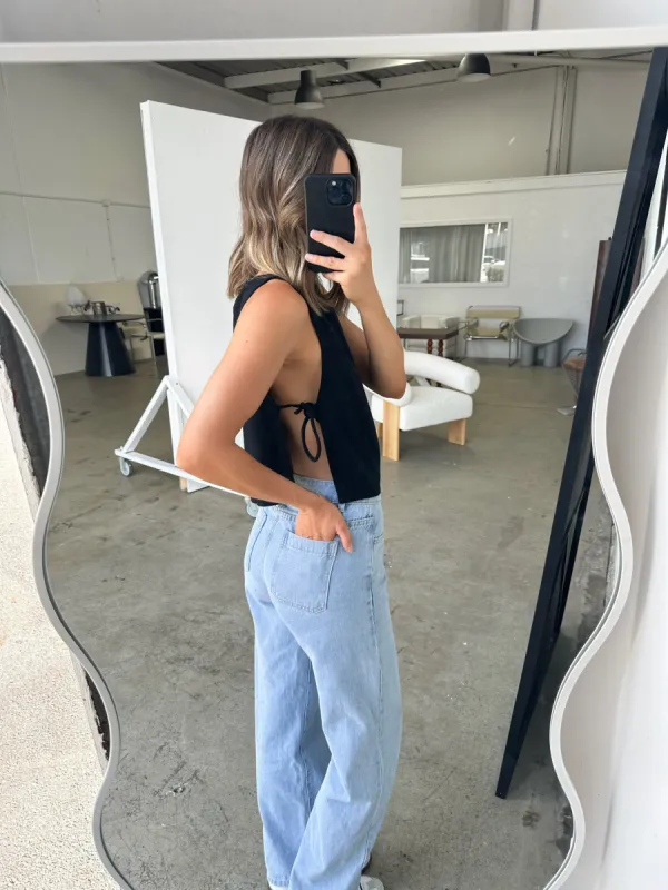 Elina Side Tie Top sold by About A Girl
