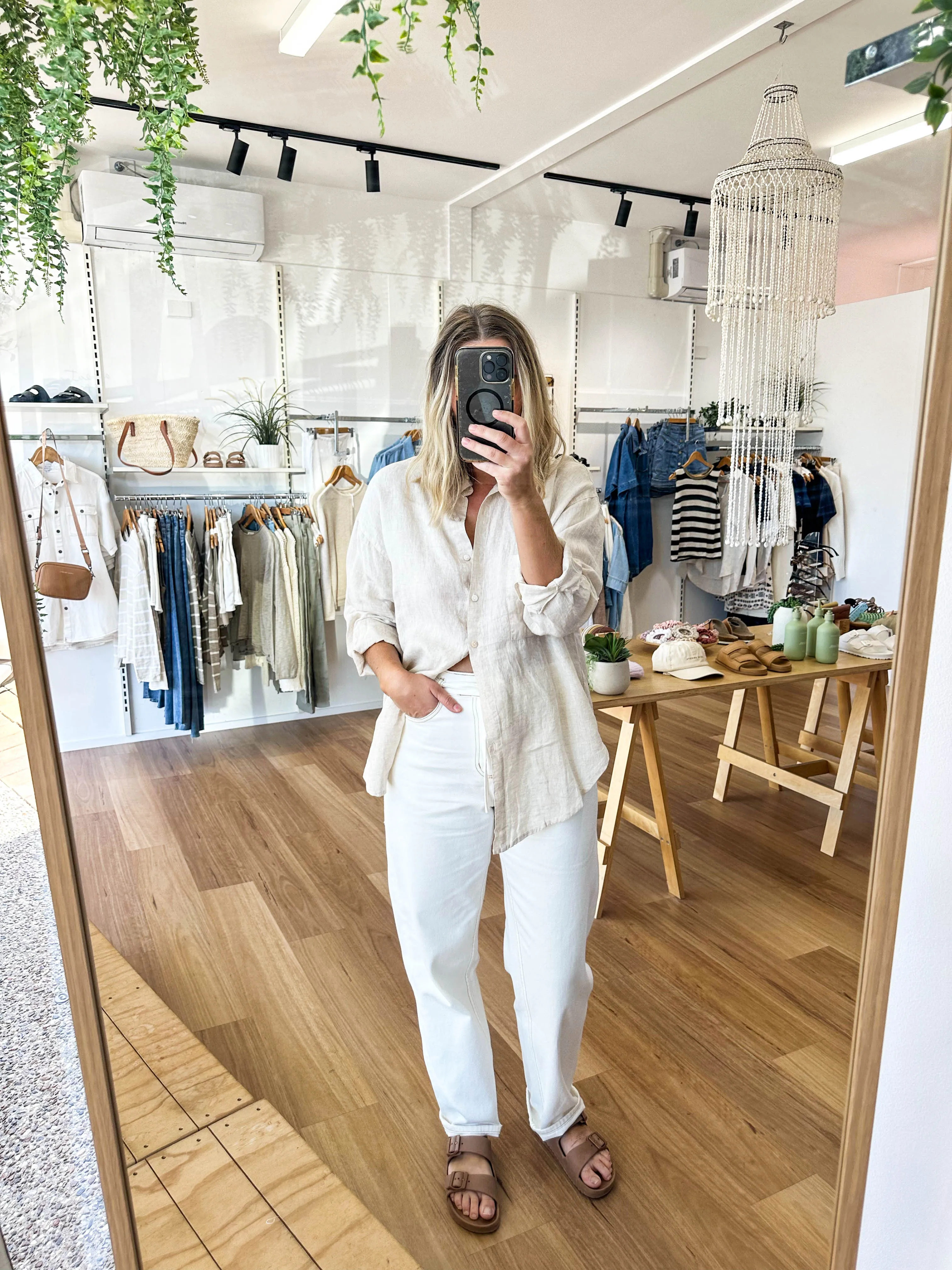 Millie Shirt Natural sold by About A Girl