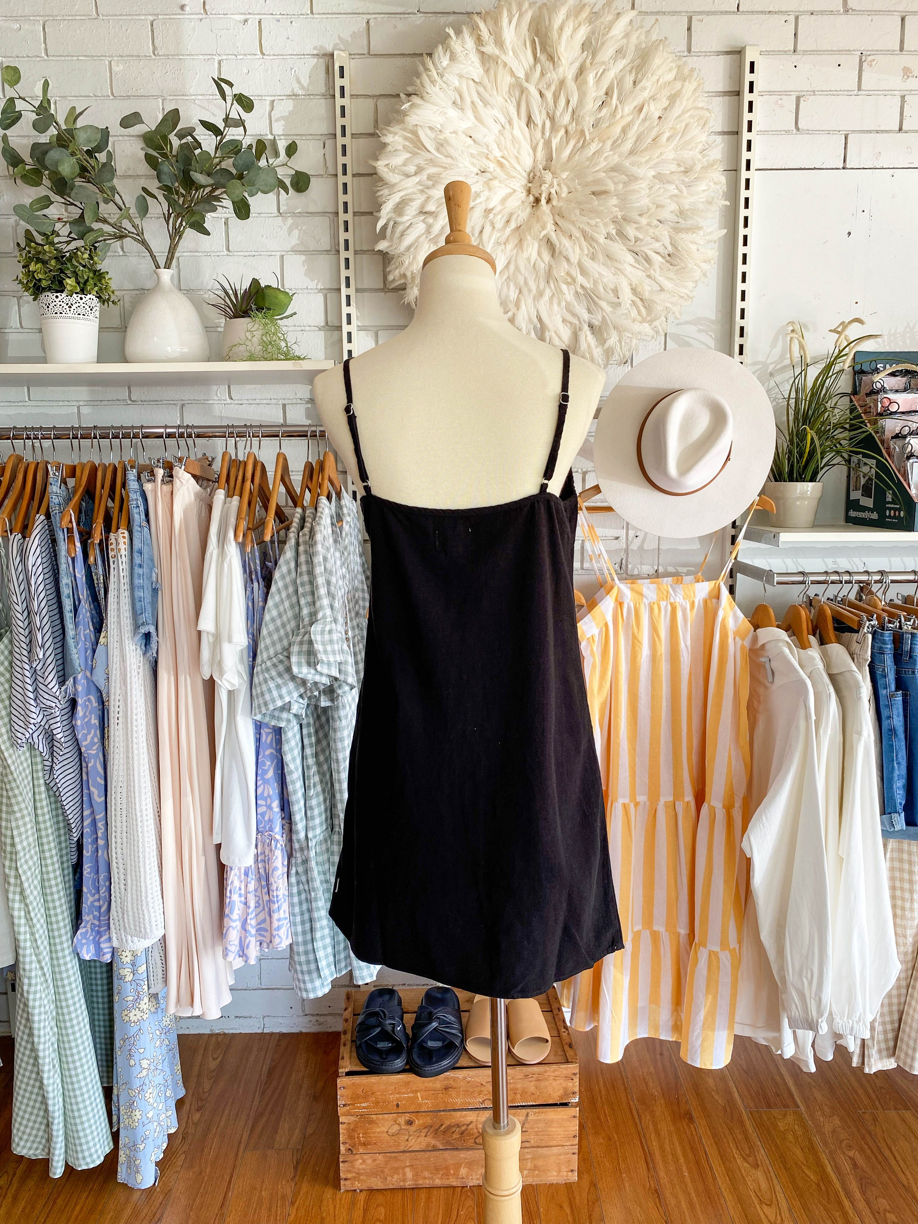 Classic Slip Dress Black sold by About A Girl product image thumbnail 8