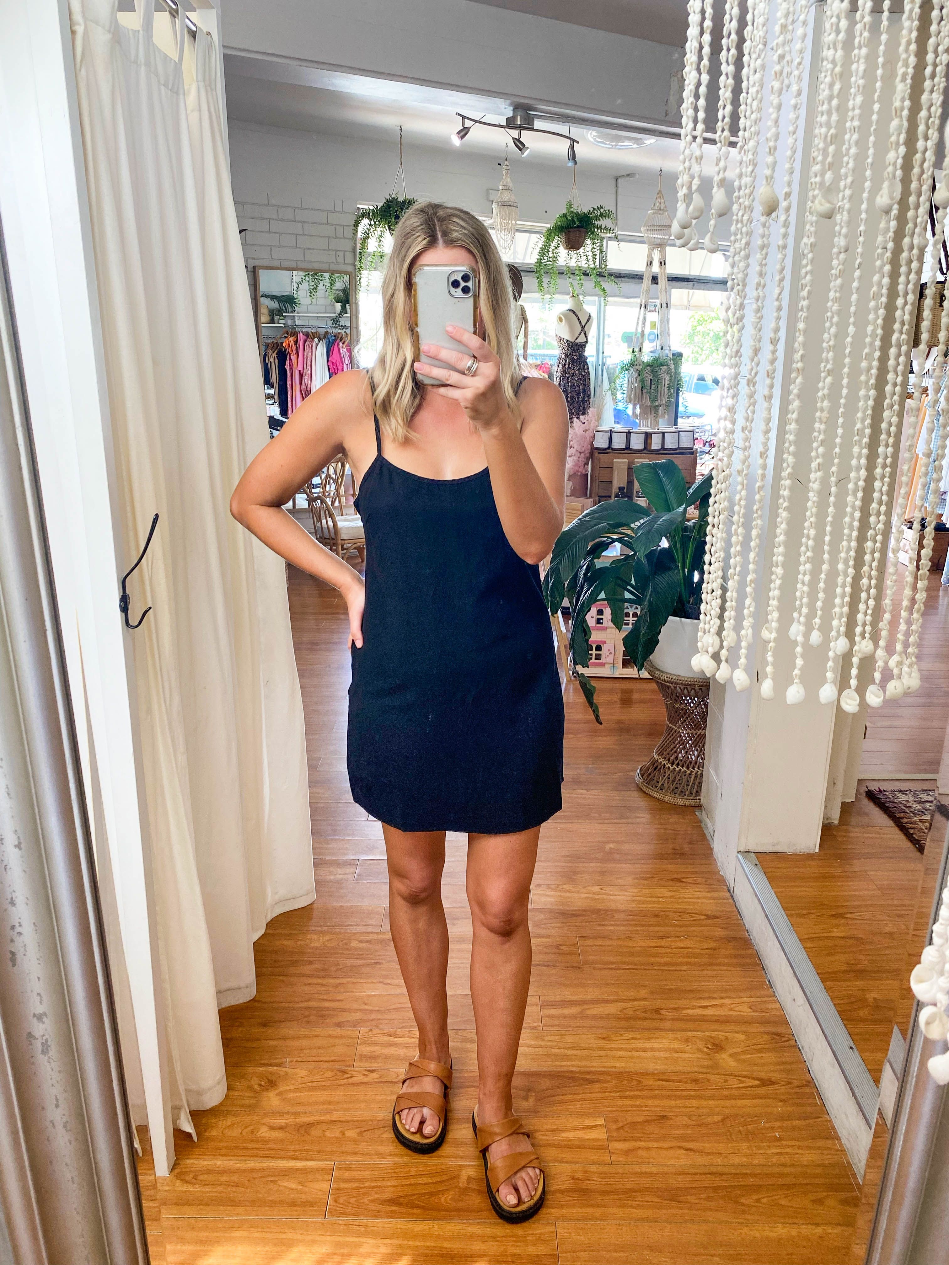 Classic Slip Dress Black sold by About A Girl product image thumbnail 4