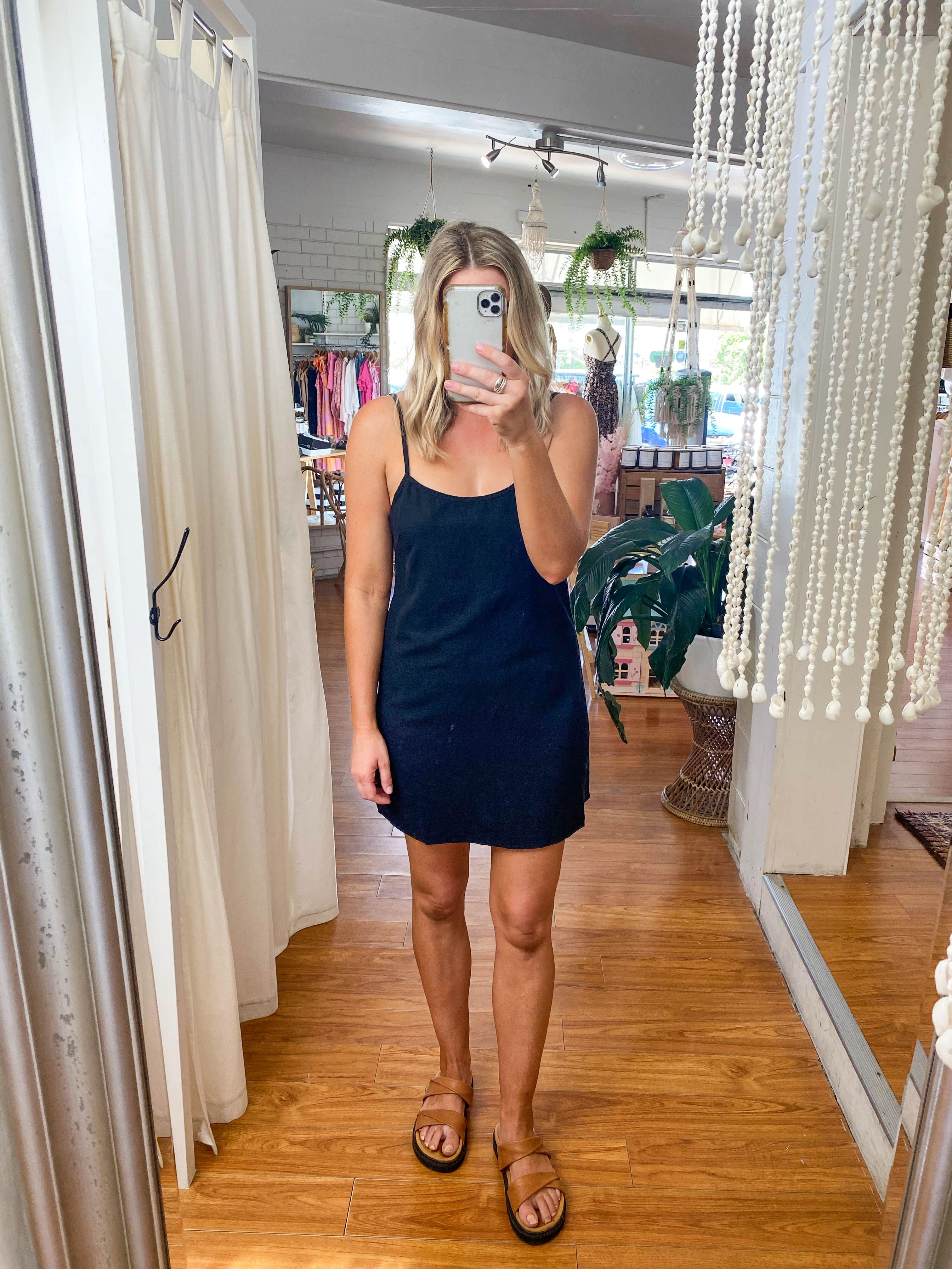 Classic Slip Dress Black sold by About A Girl product image thumbnail 3