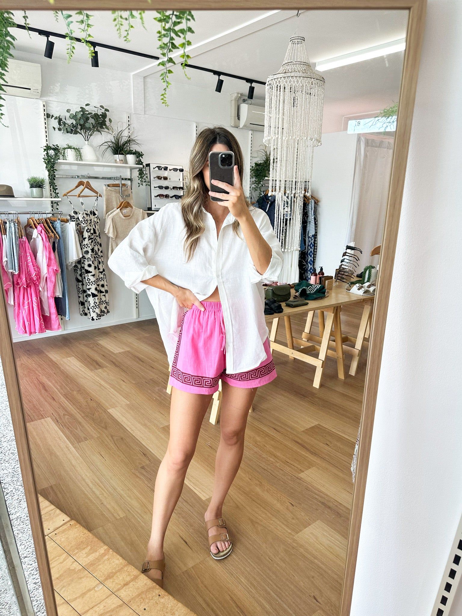 Anthea Shorts Pink sold by About A Girl