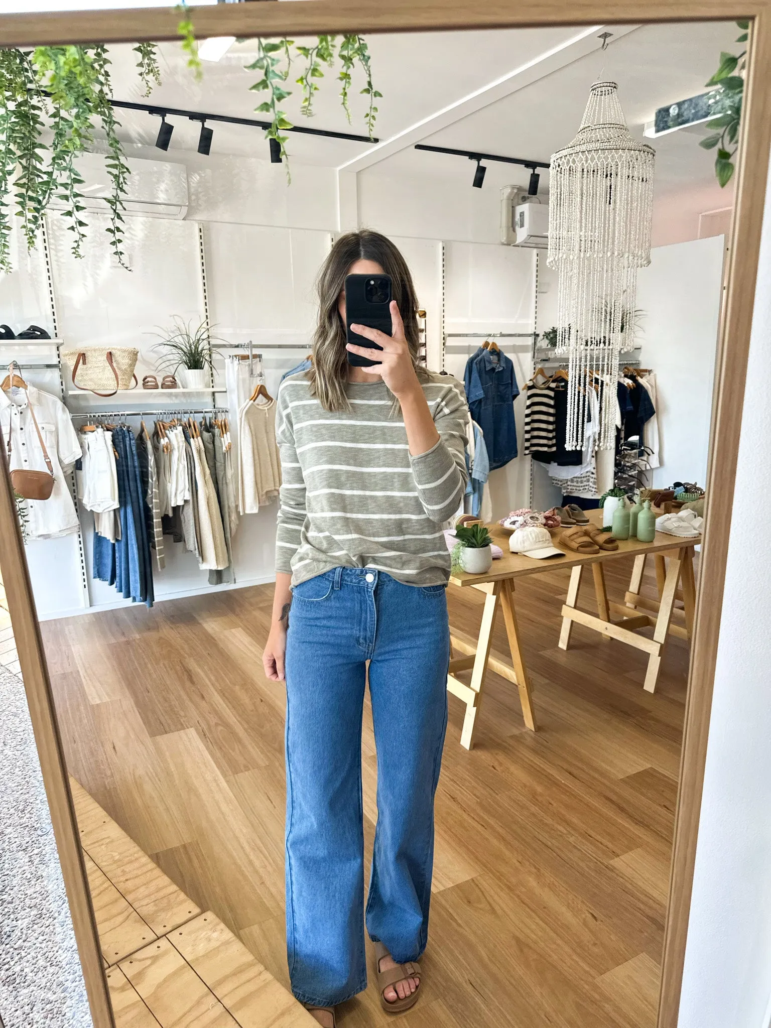 Minnie Top Khaki Stripe sold by About A Girl product image thumbnail 5