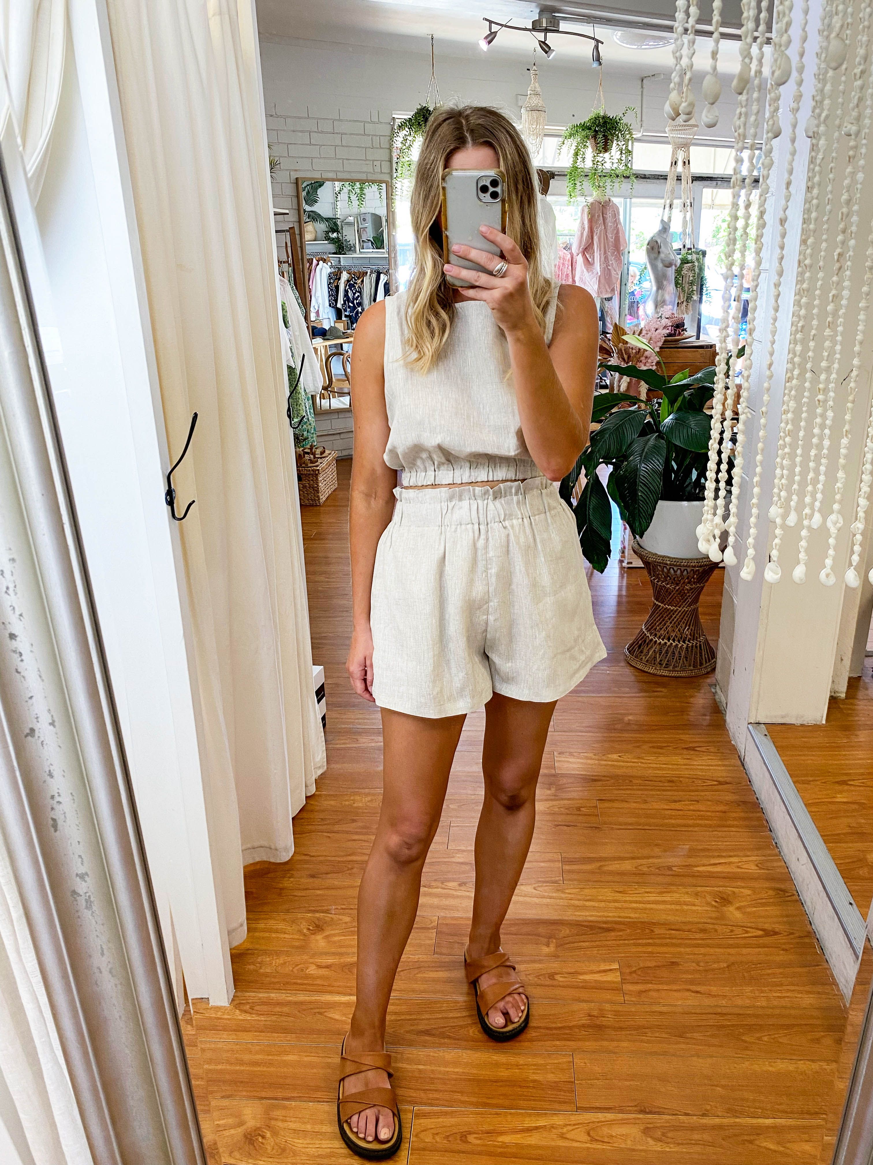 Loti Shorts Natural sold by About A Girl product image thumbnail 4