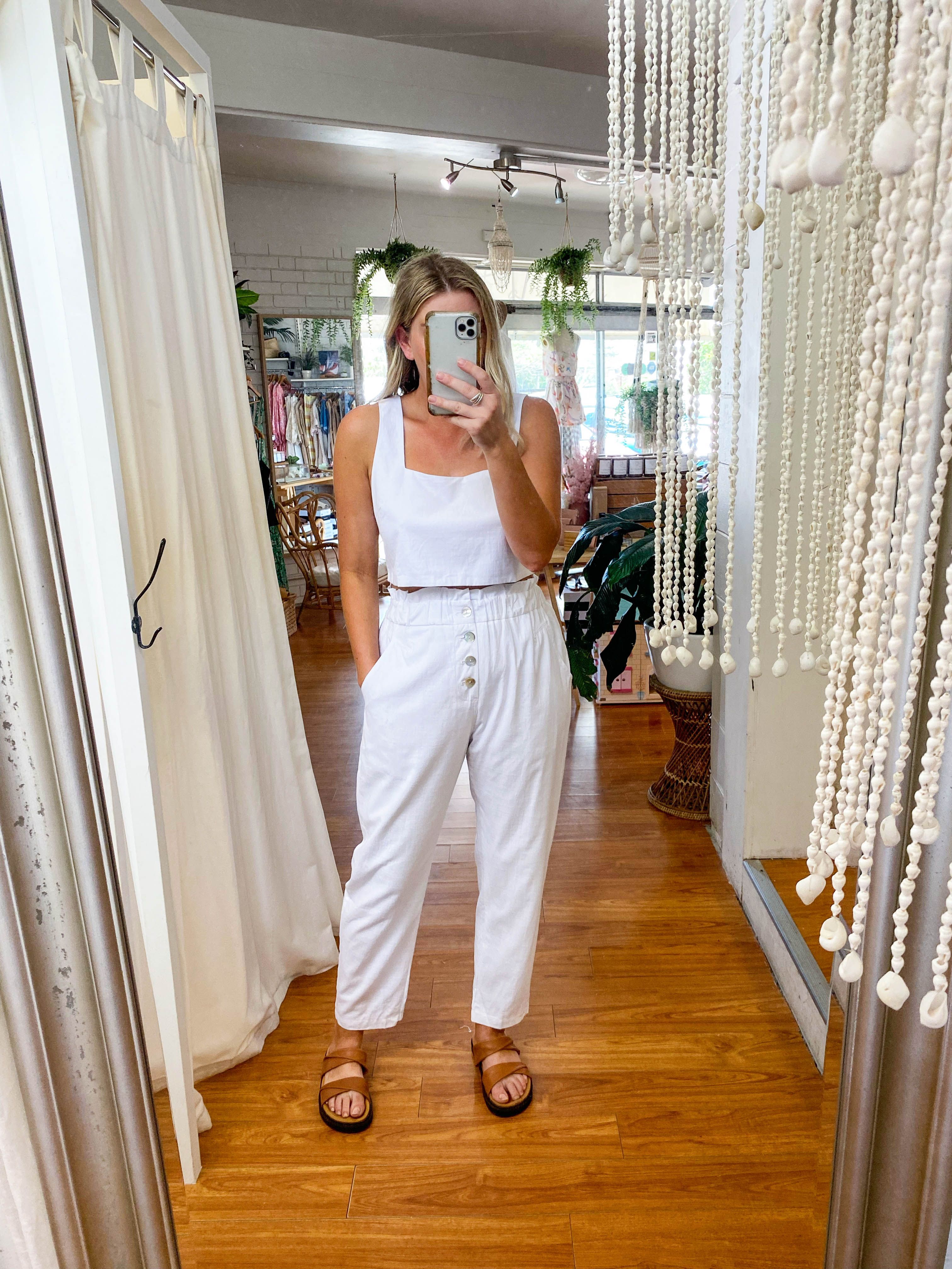 Annie Crop White sold by About A Girl product image thumbnail 2