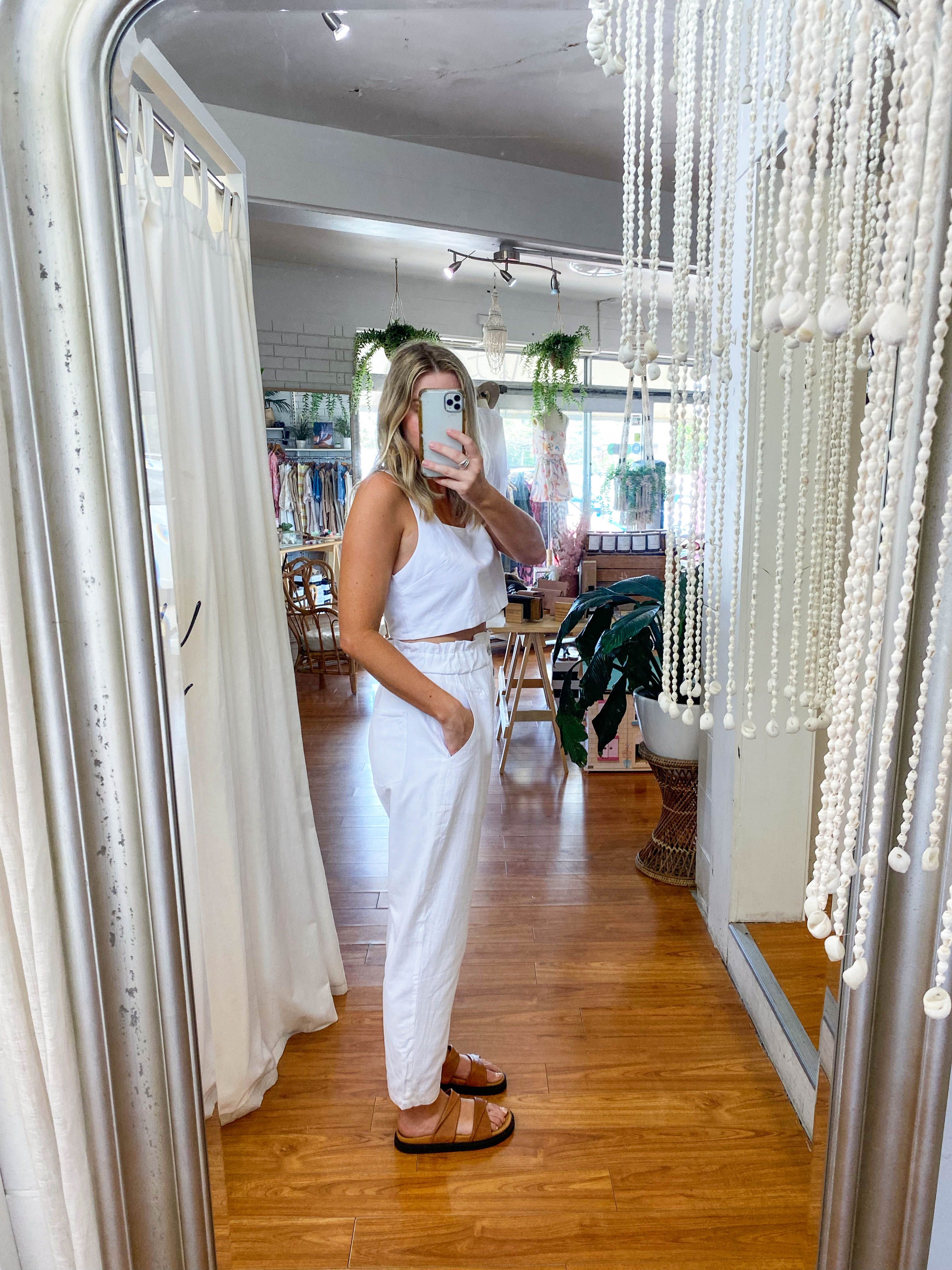 Annie Crop White sold by About A Girl product image thumbnail 6