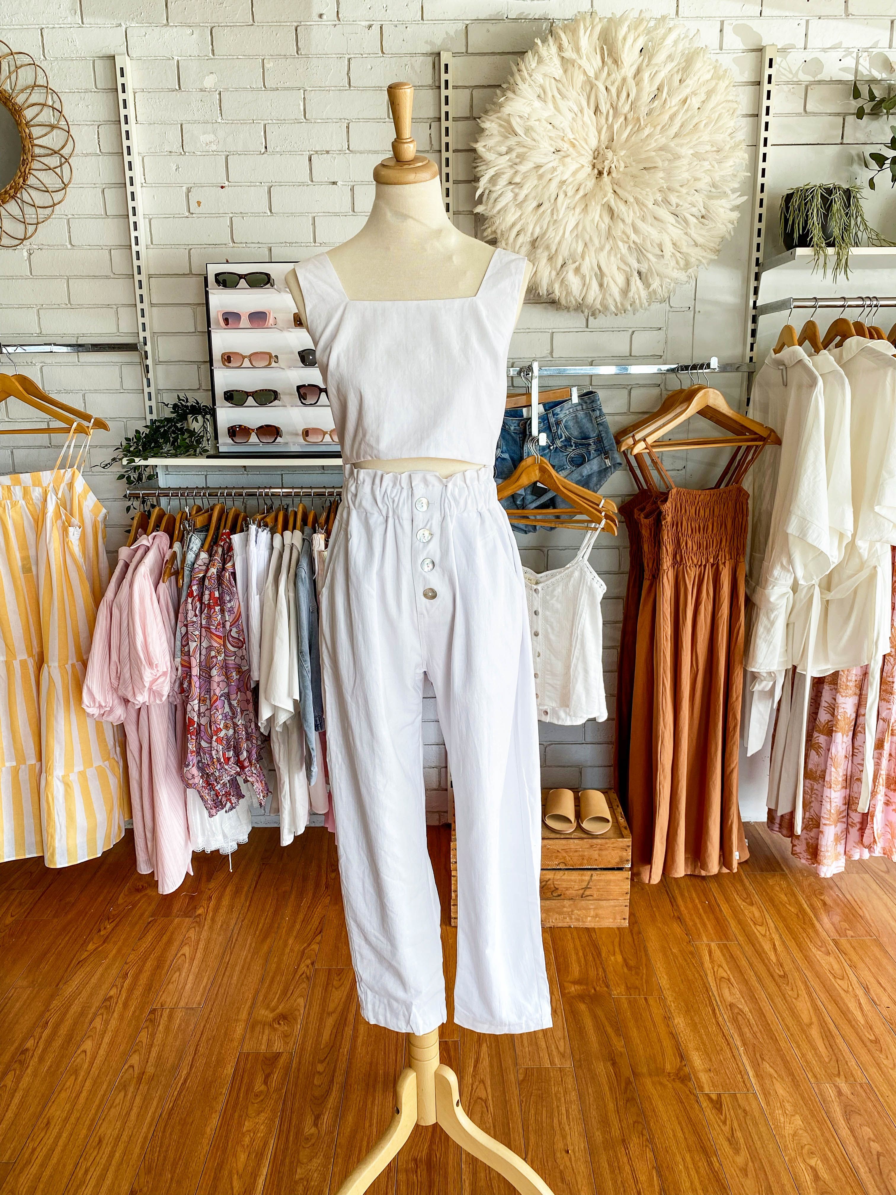 Annie Crop White sold by About A Girl product image thumbnail 7