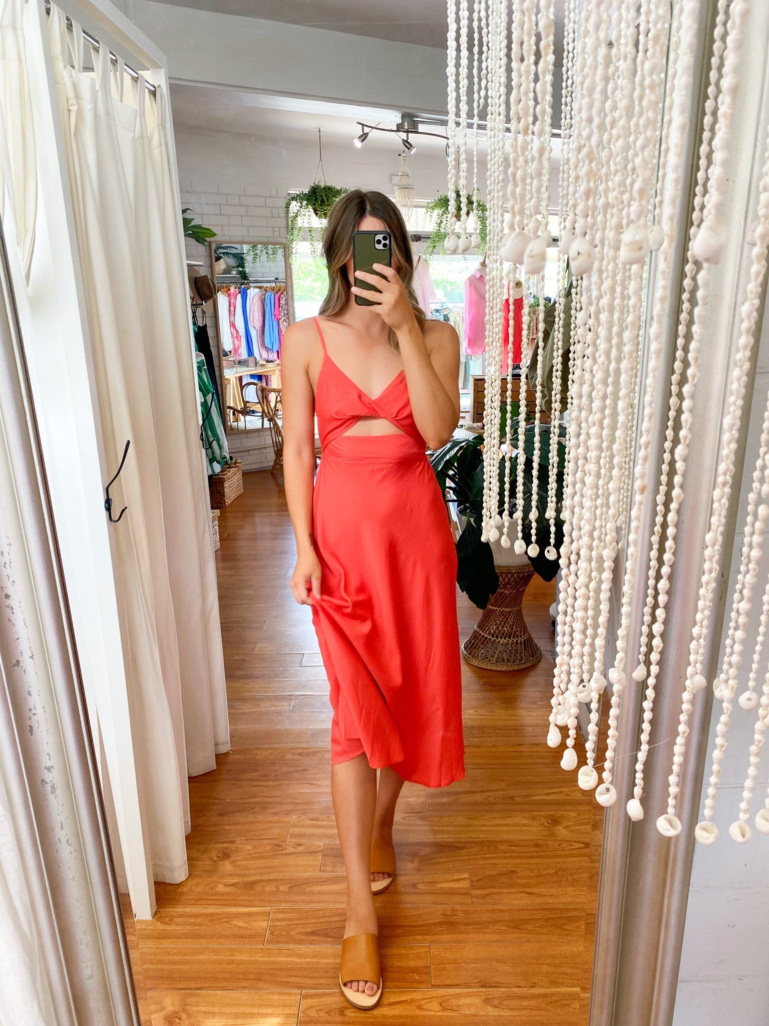 Zayla Midi Dress Red sold by About A Girl product image thumbnail 3