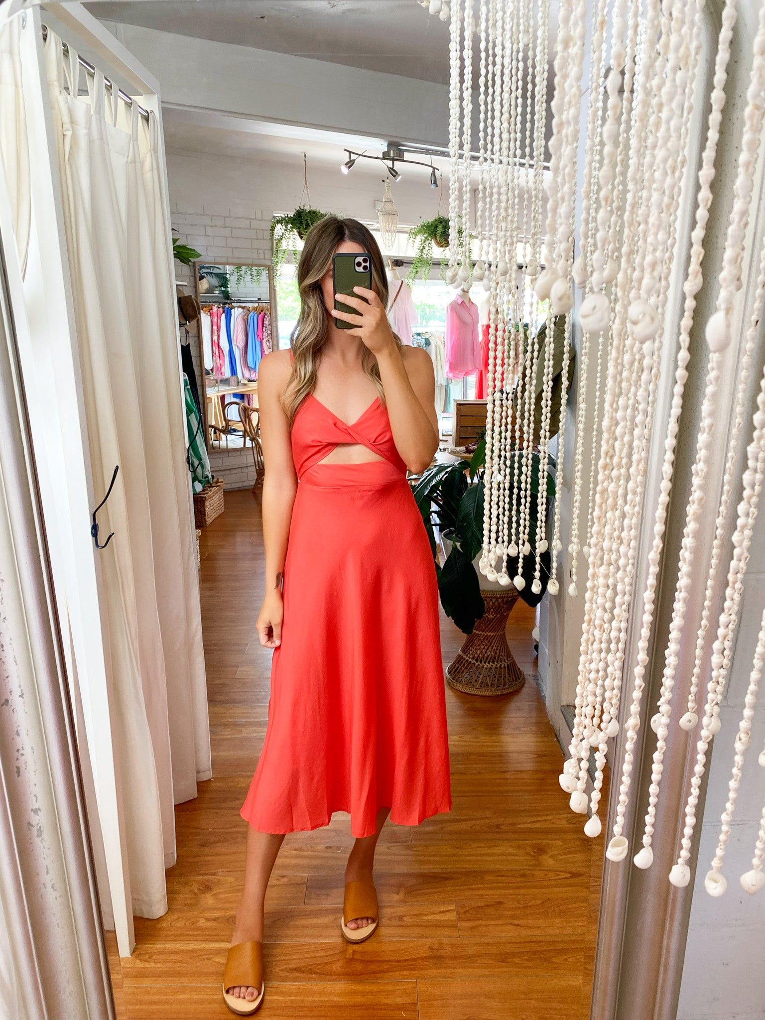 Zayla Midi Dress Red sold by About A Girl product image thumbnail 5