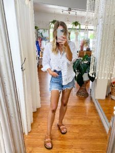 Boyfriend Shirt Stripe sold by About A Girl