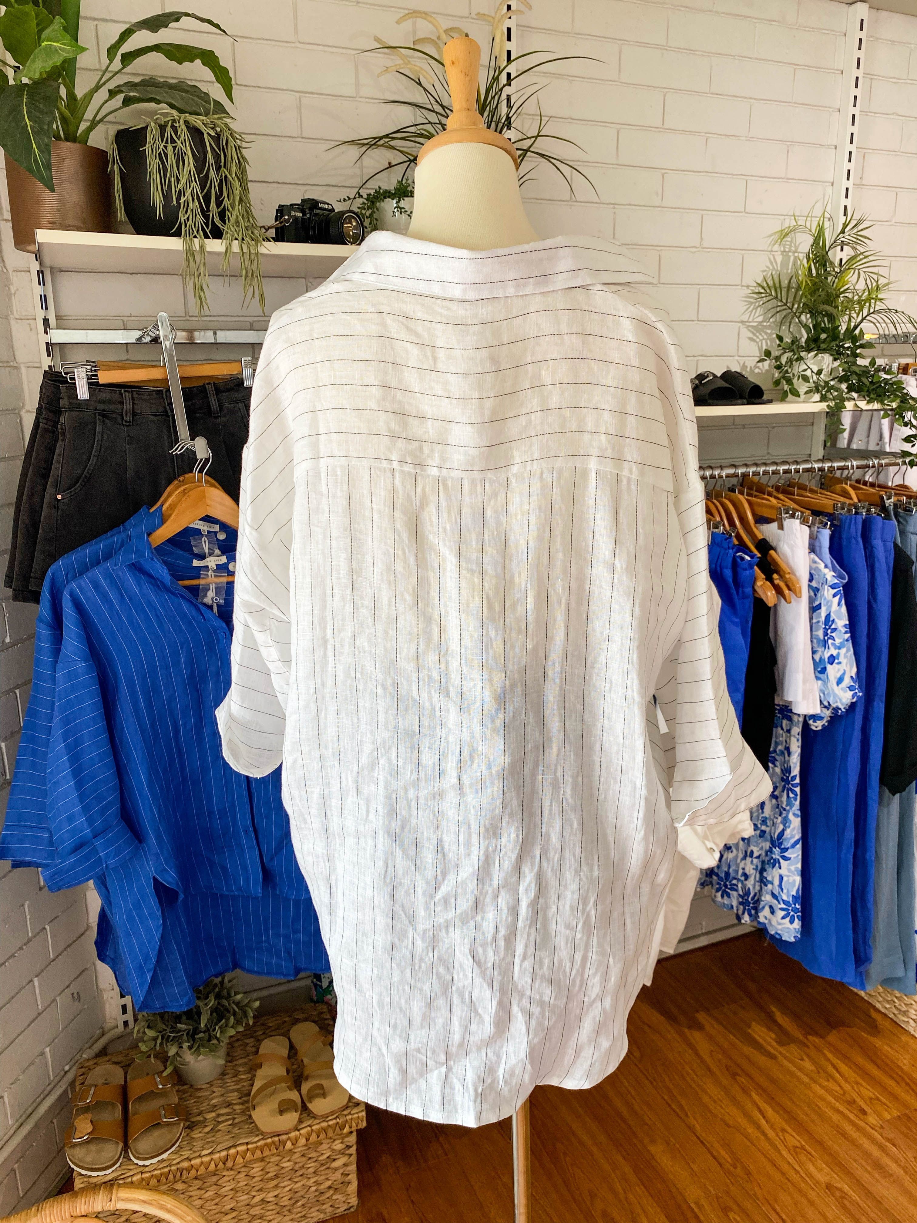 Boyfriend Shirt Stripe sold by About A Girl product image thumbnail 8