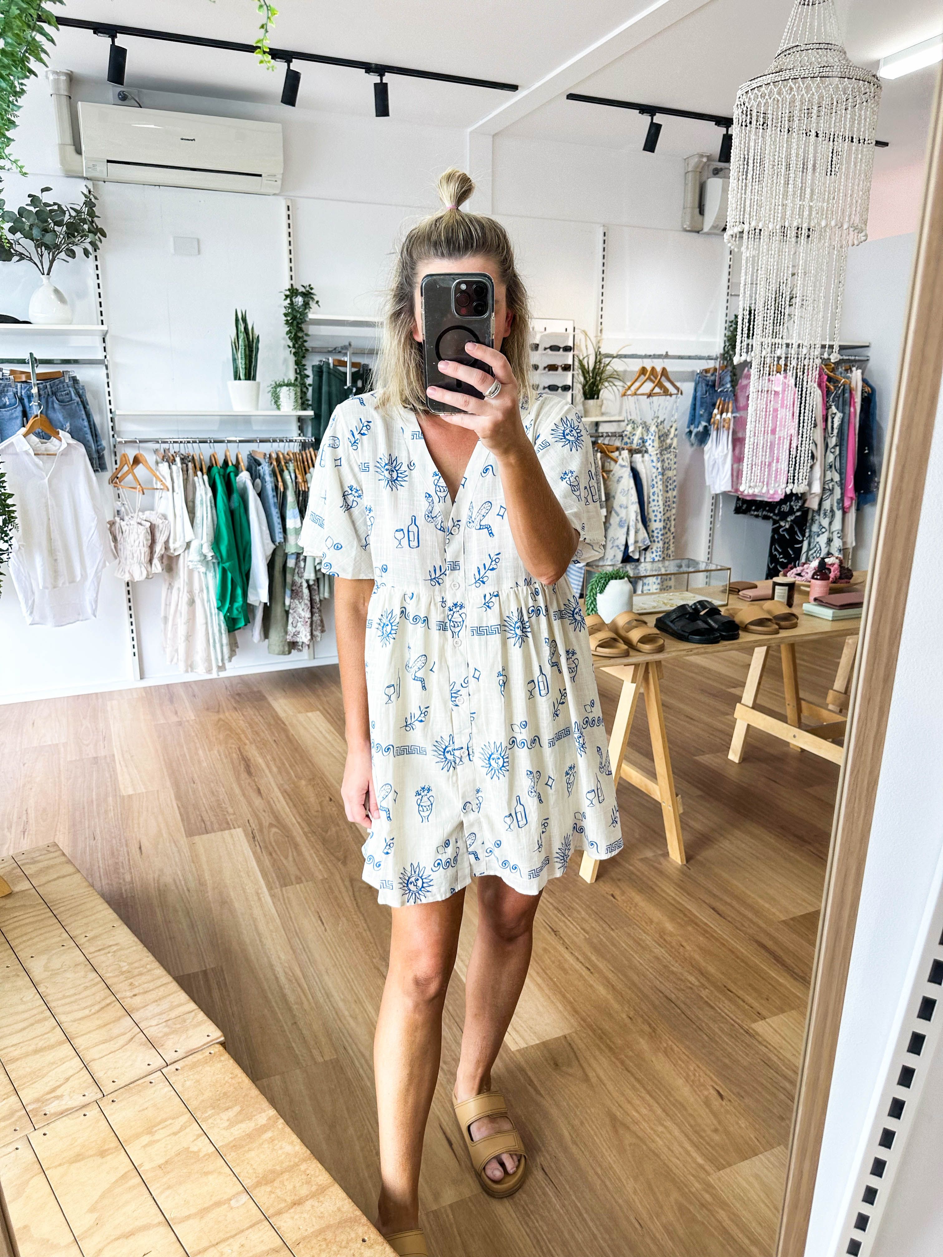 Vera Dress Beige sold by About A Girl product image thumbnail 3