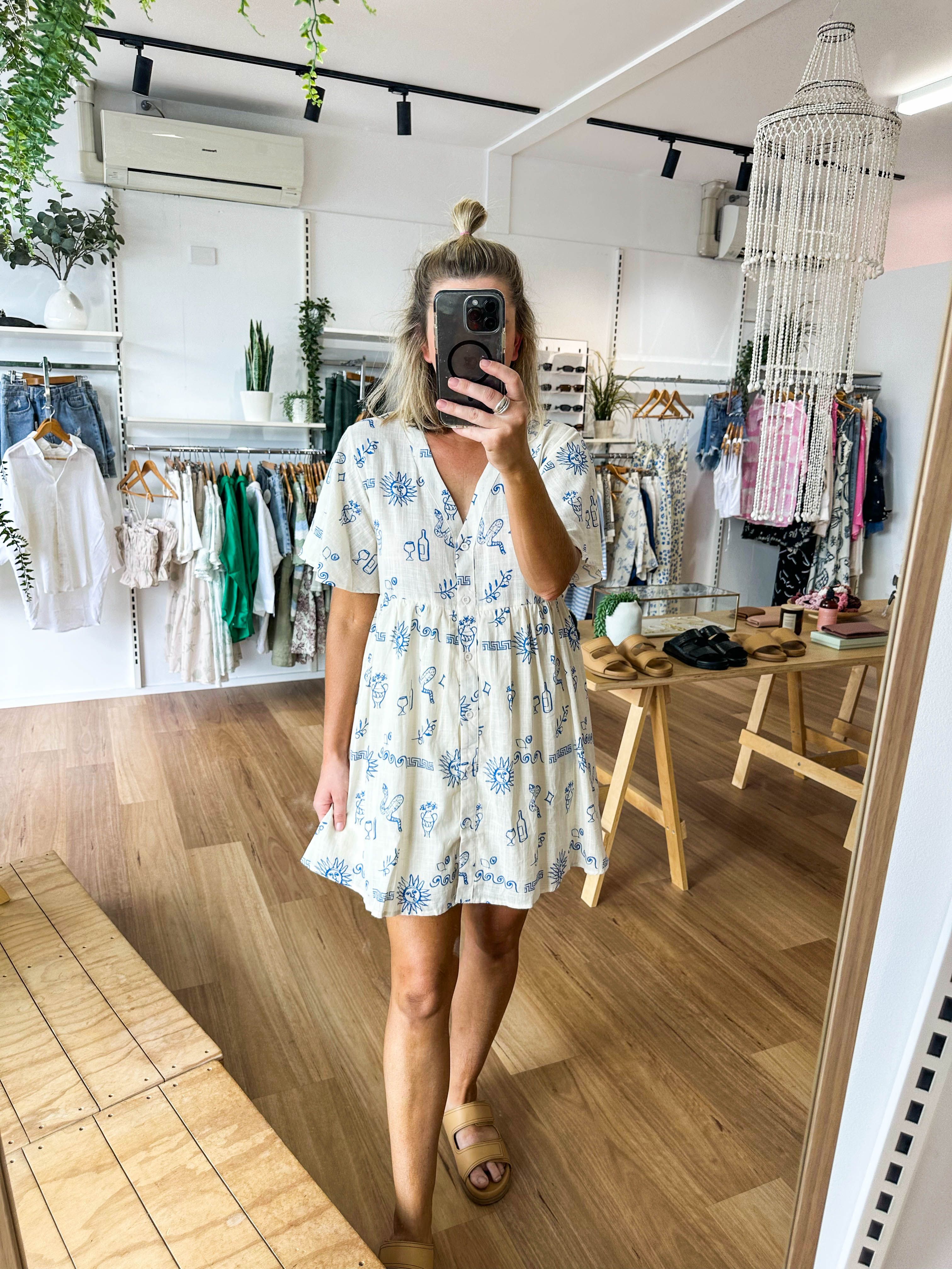 Vera Dress Beige sold by About A Girl product image thumbnail 4