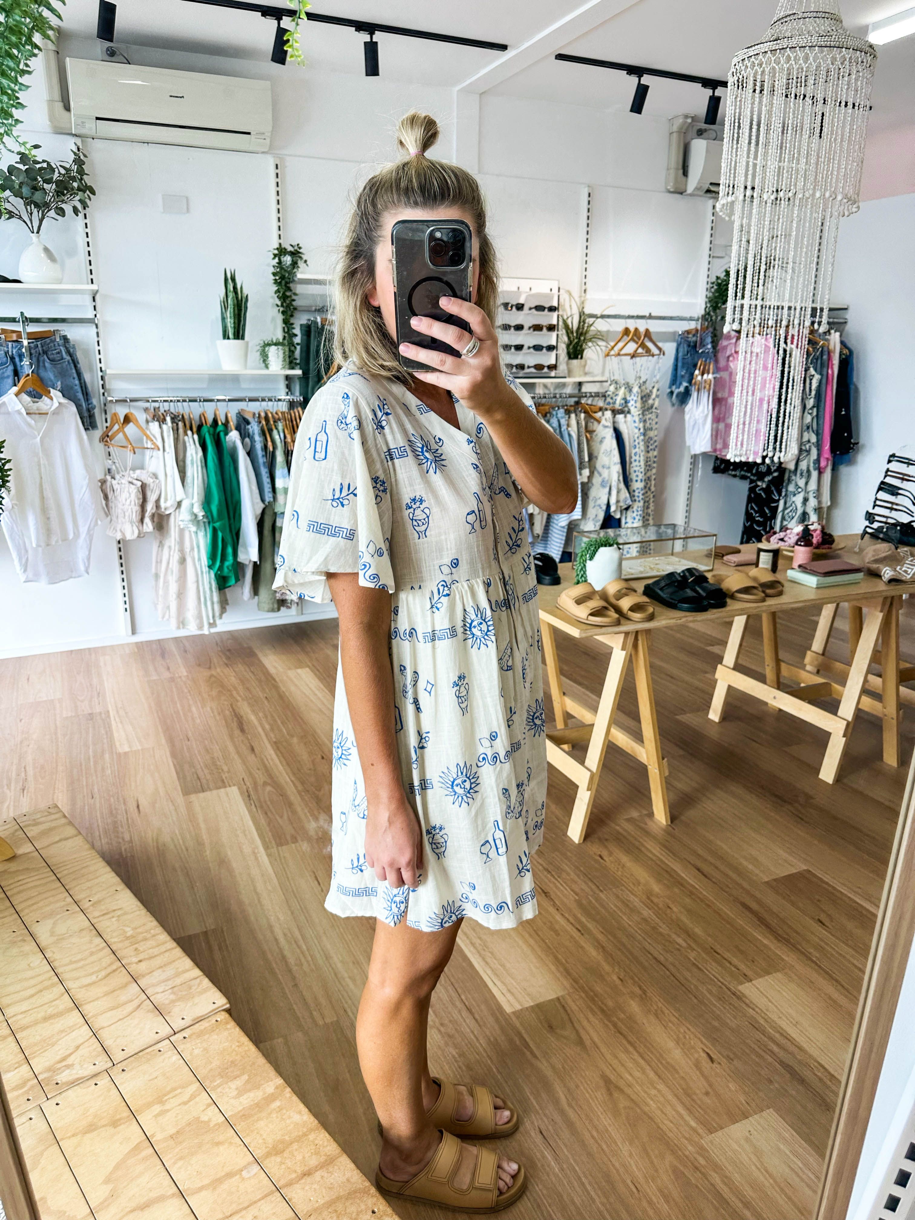 Vera Dress Beige sold by About A Girl product image thumbnail 5