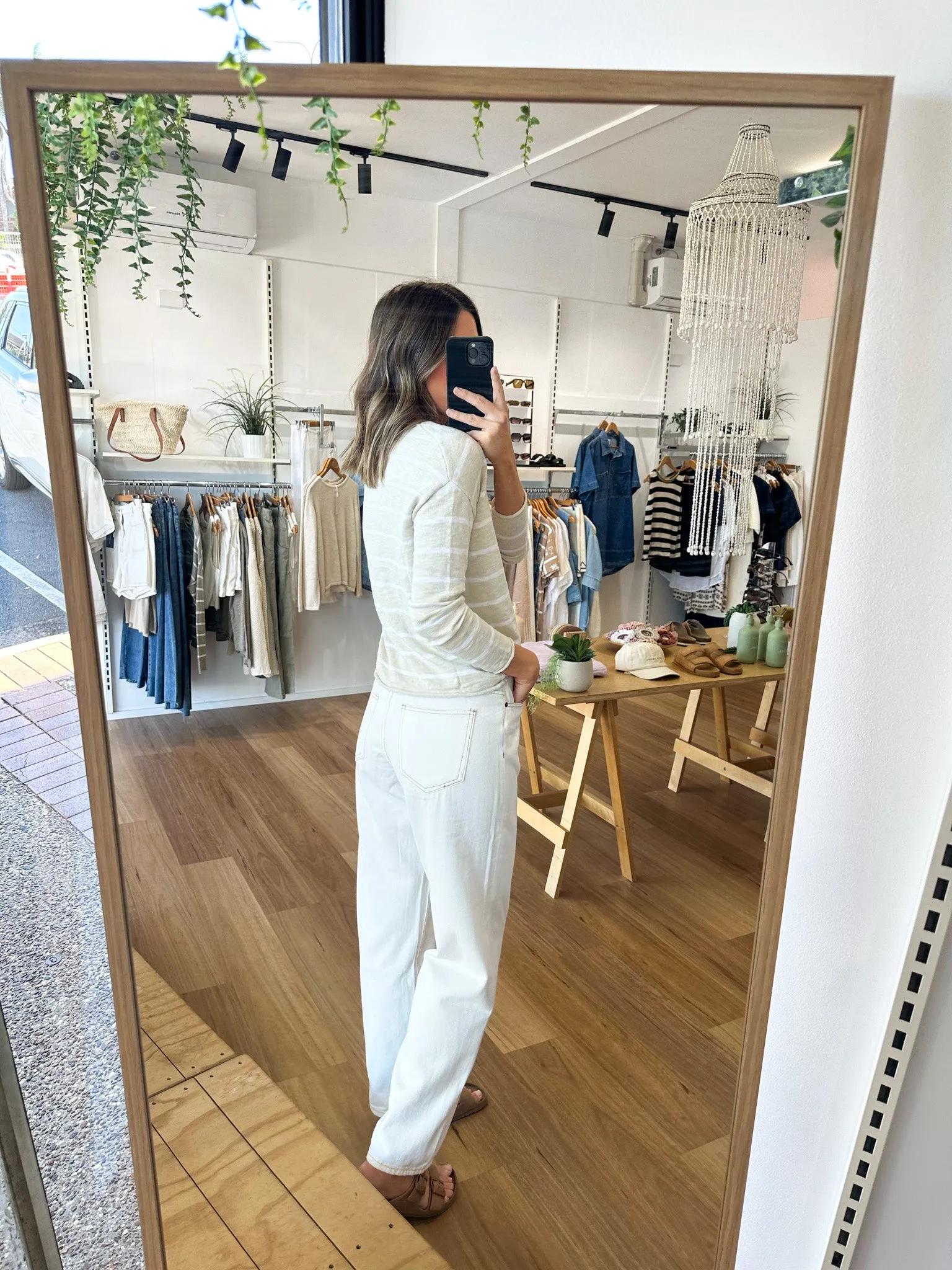 Saige Jeans White sold by About A Girl product image thumbnail 5