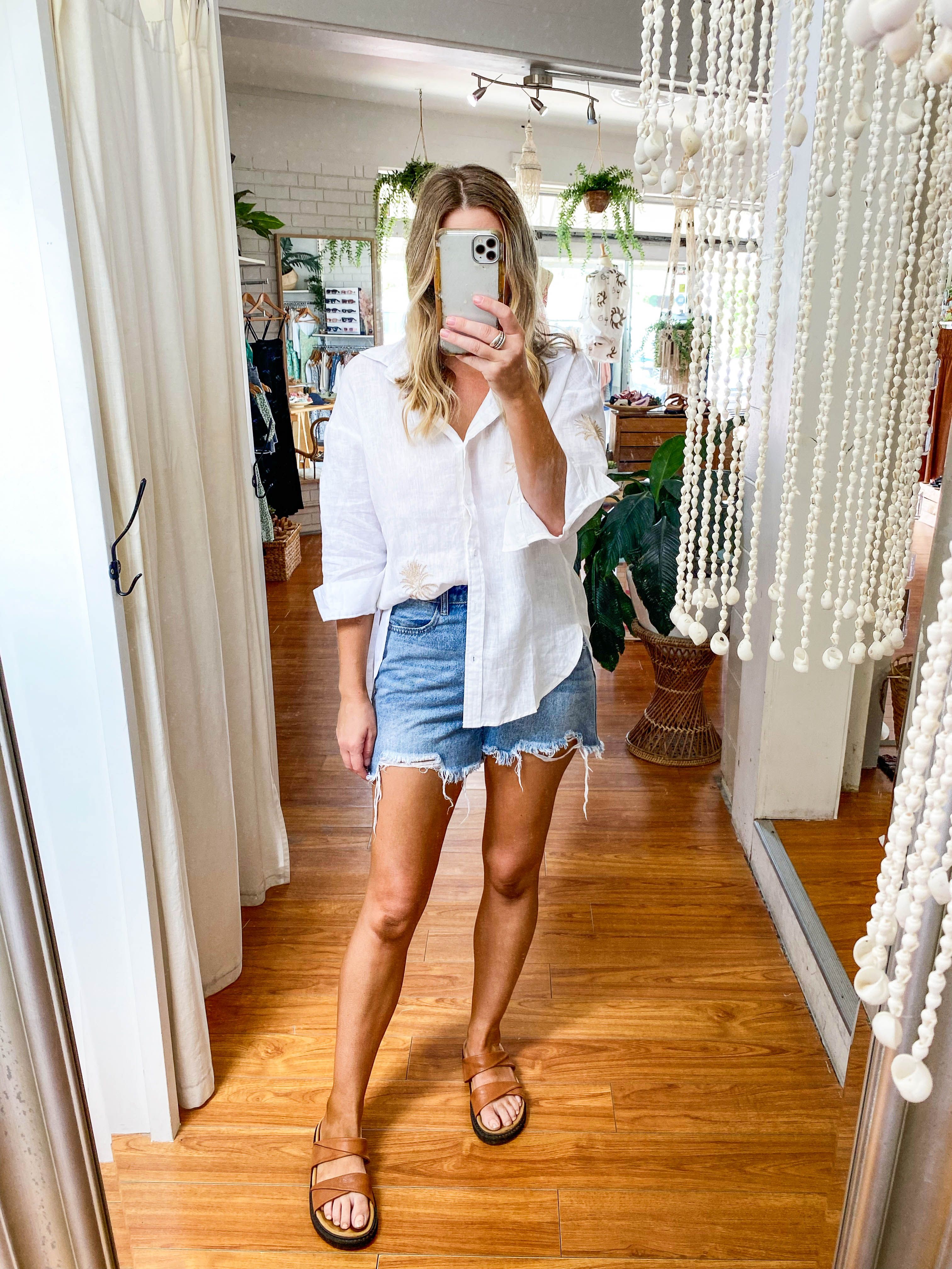 Boyfriend Shirt Palm sold by About A Girl product image thumbnail 4