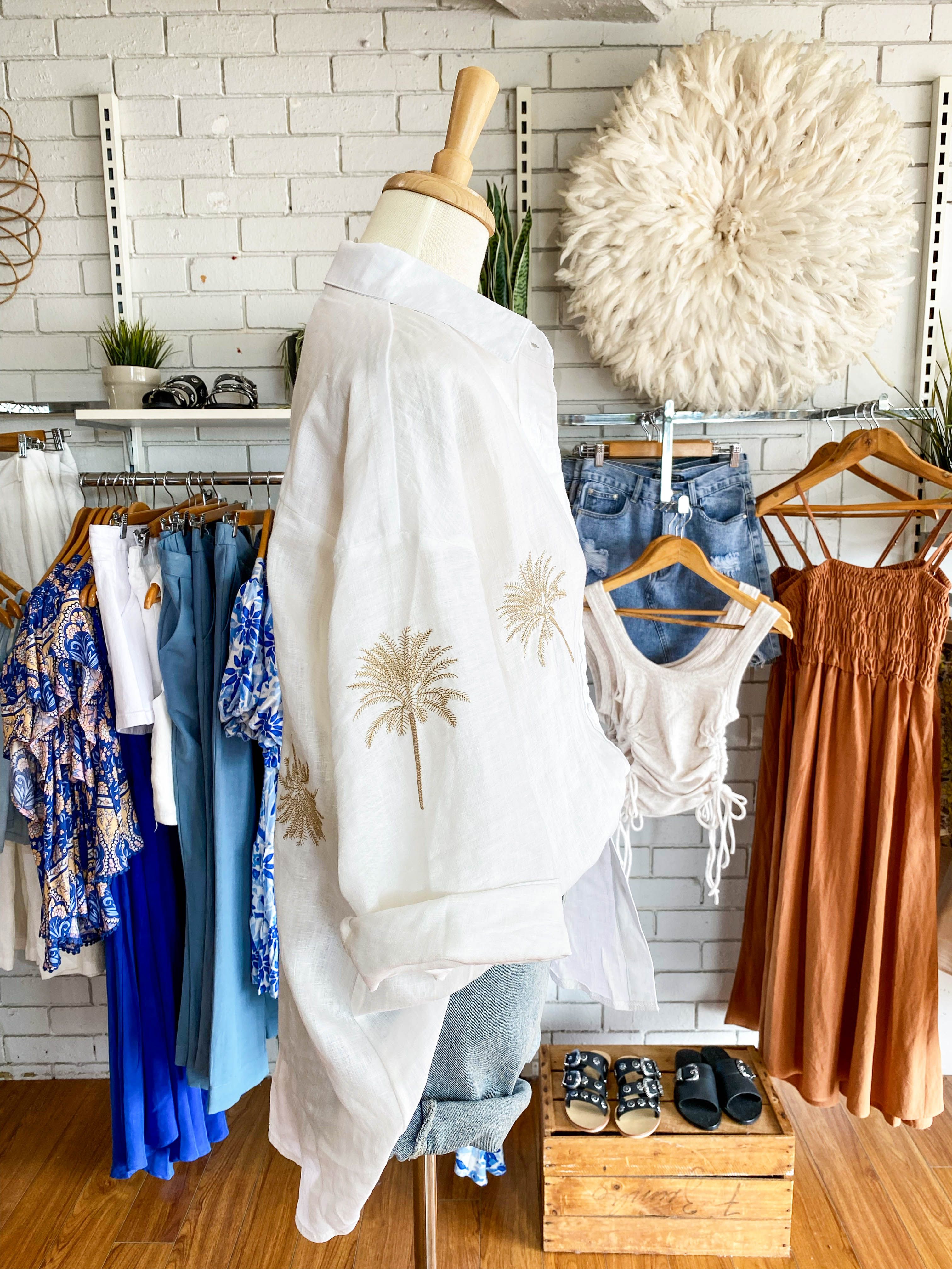 Boyfriend Shirt Palm sold by About A Girl product image thumbnail 3