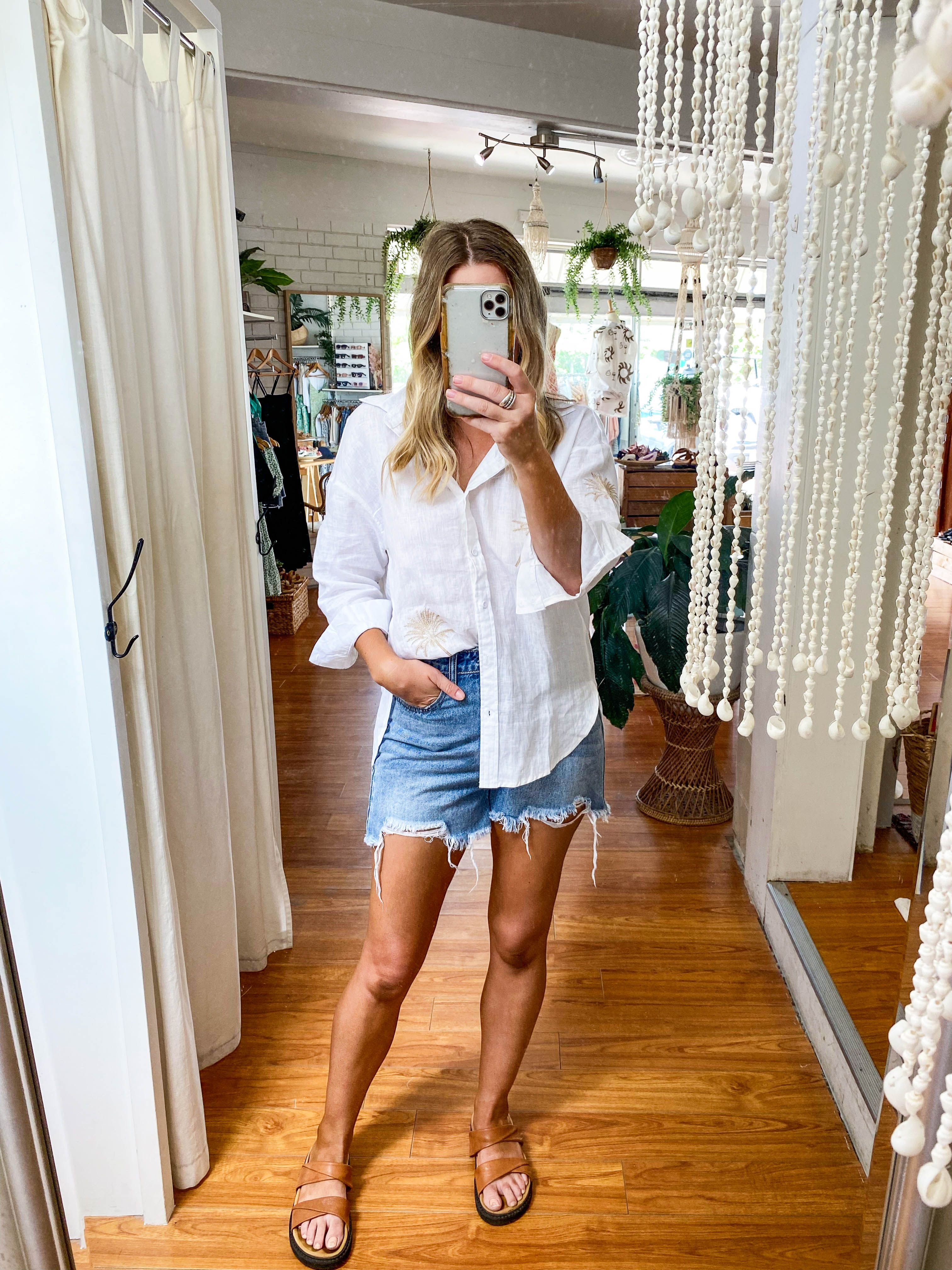 Boyfriend Shirt Palm sold by About A Girl product image thumbnail 2