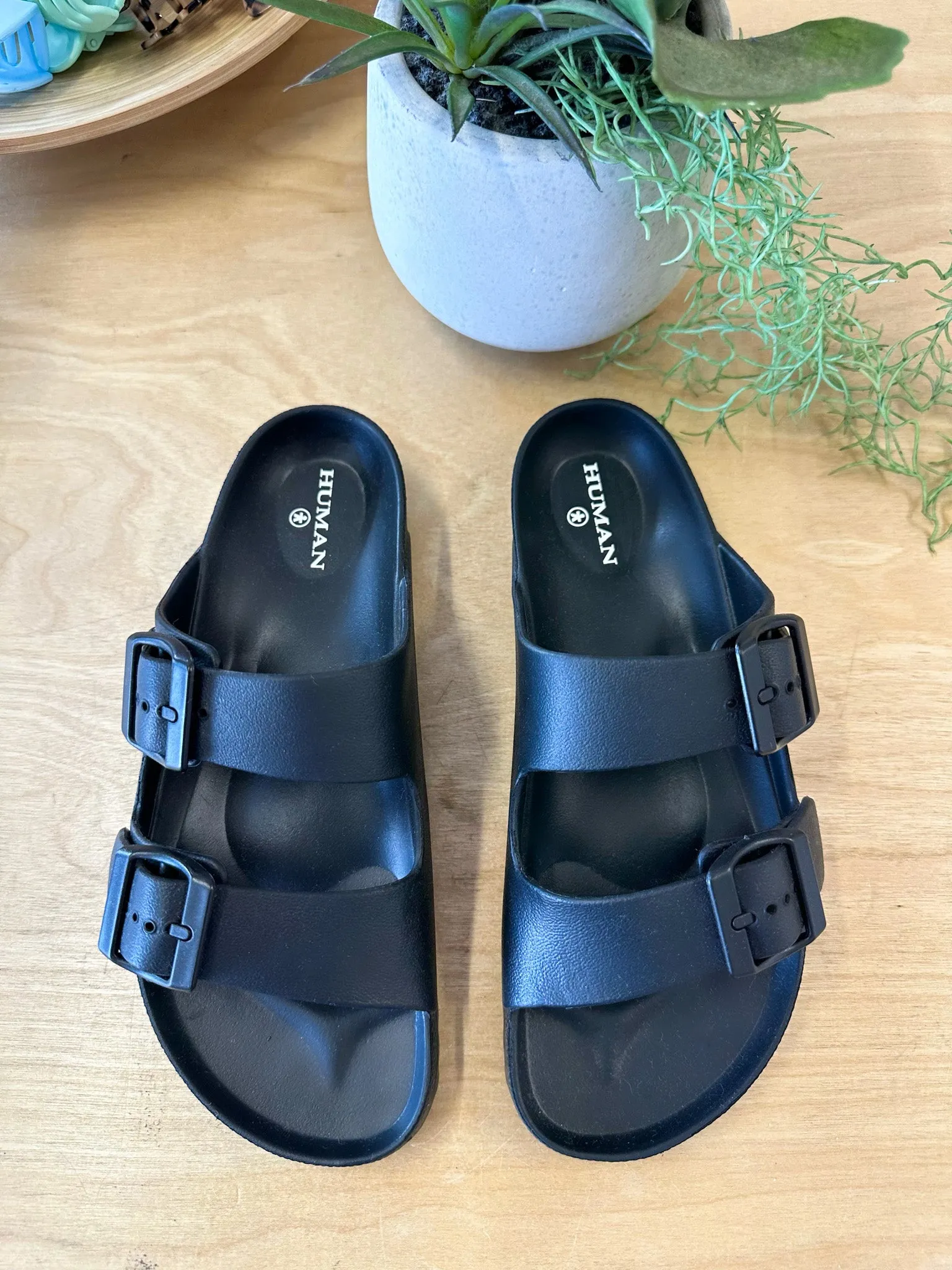 Ripe Slides Black sold by About A Girl