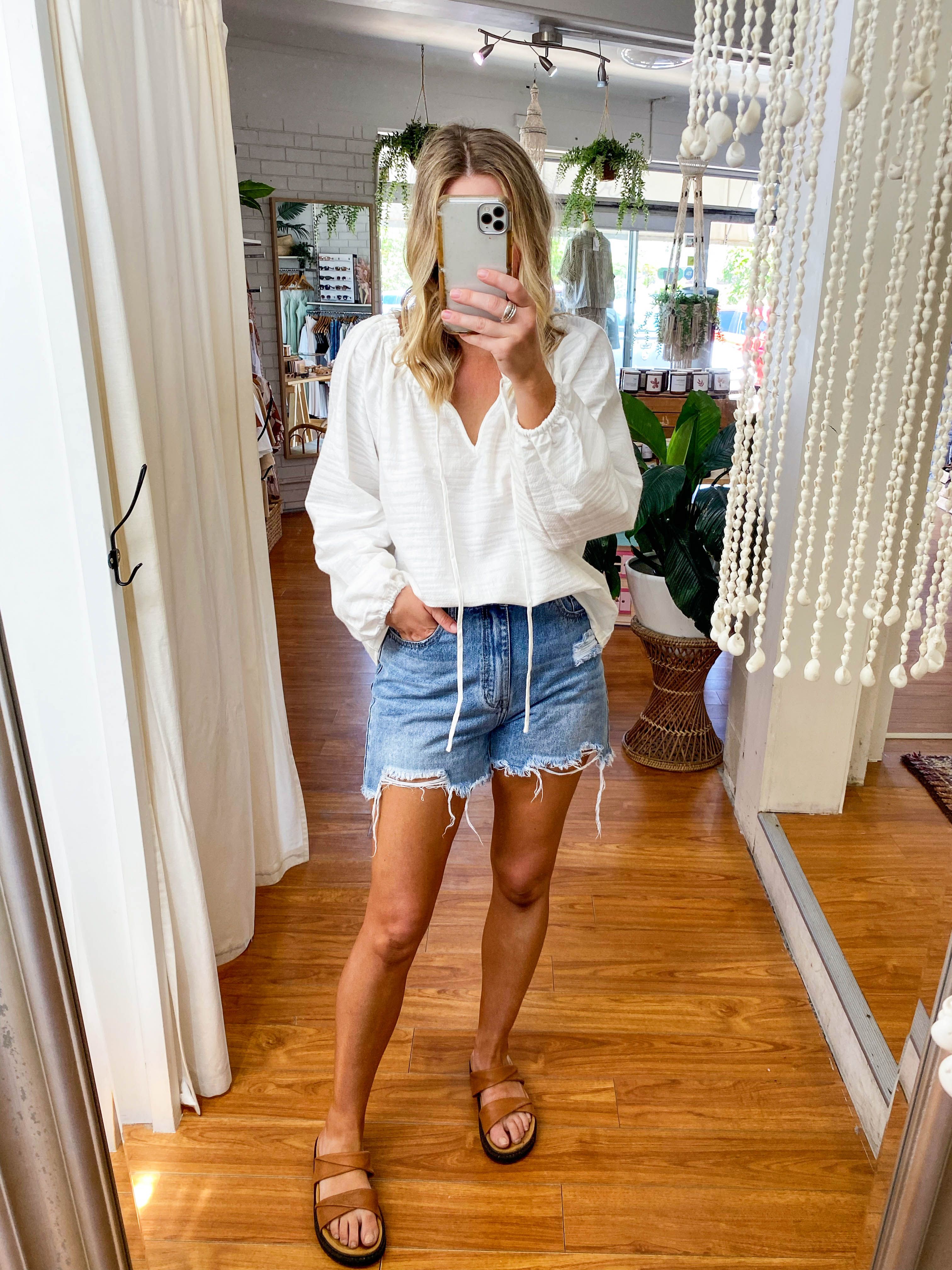 Alana Top White sold by About A Girl product image thumbnail 5