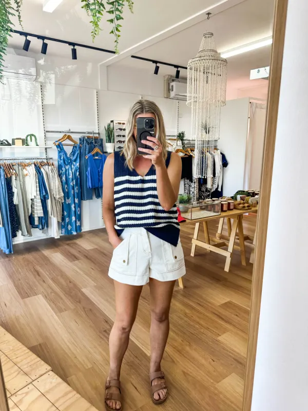 Hazel Knit Vest sold by About A Girl