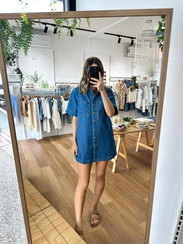 Tommy Denim Dress sold by About A Girl