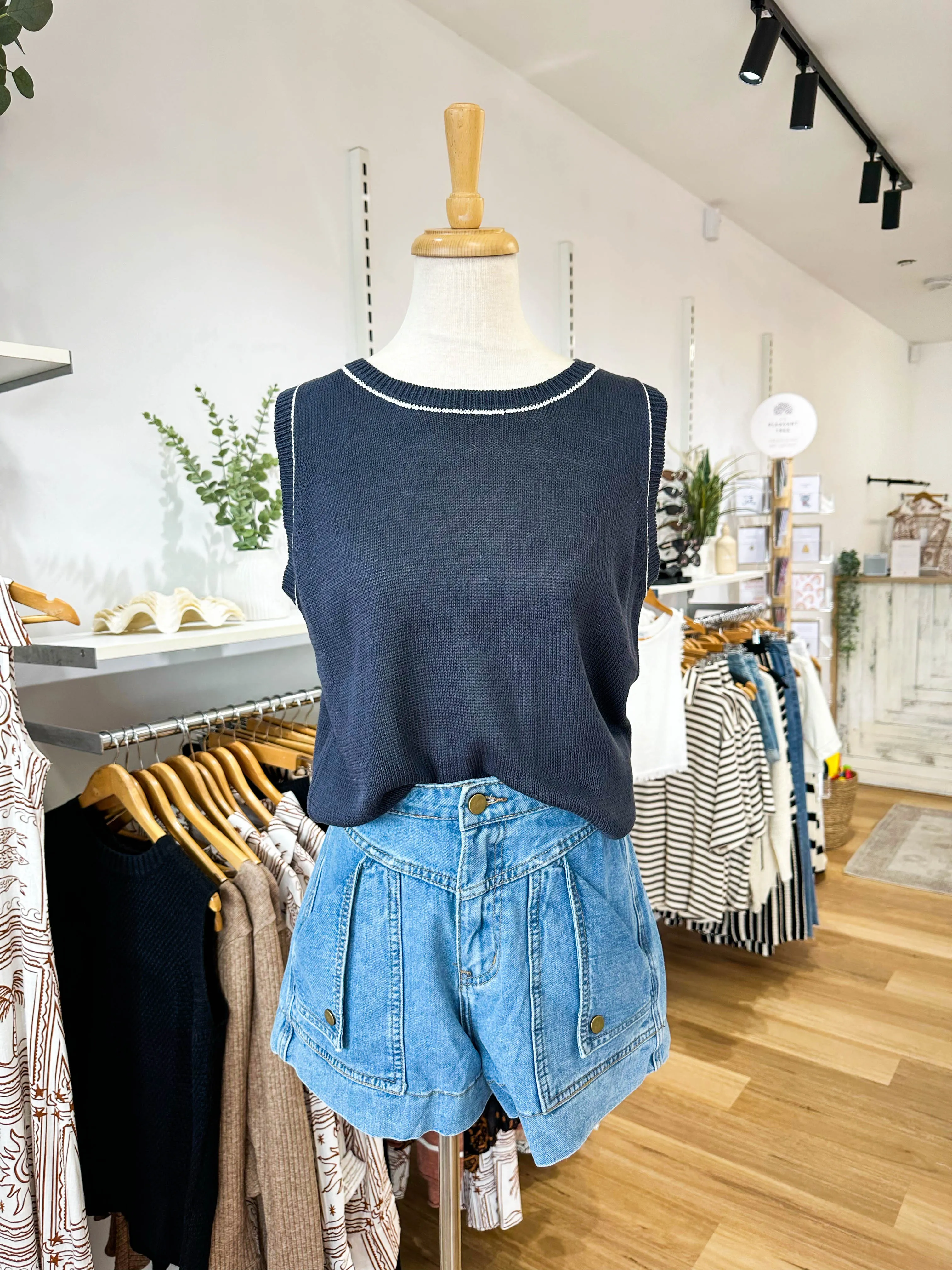 Nautical Spring Tank Navy sold by About A Girl product image thumbnail 3