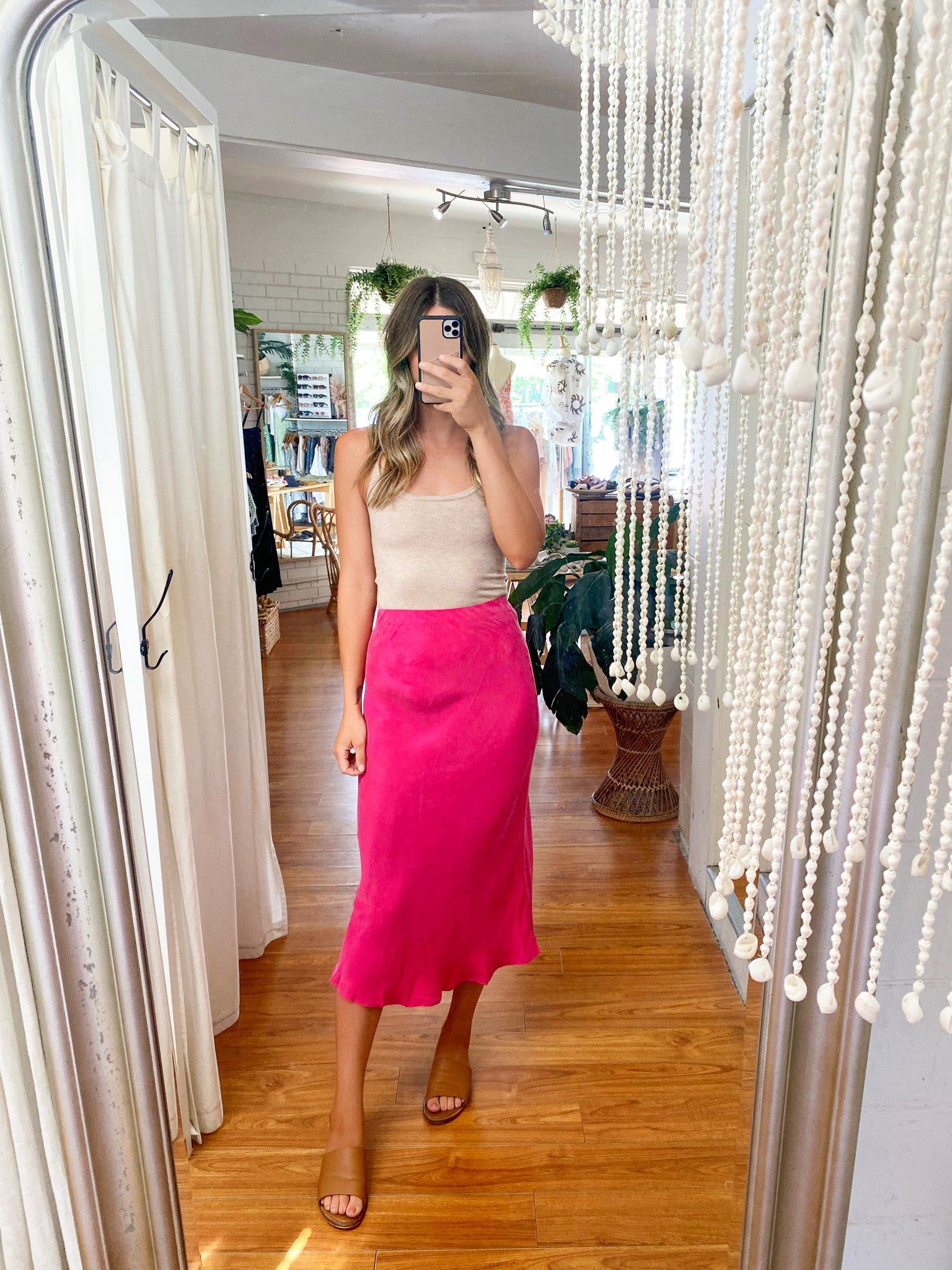 Jules Cupro Midi Skirt sold by About A Girl product image thumbnail 2