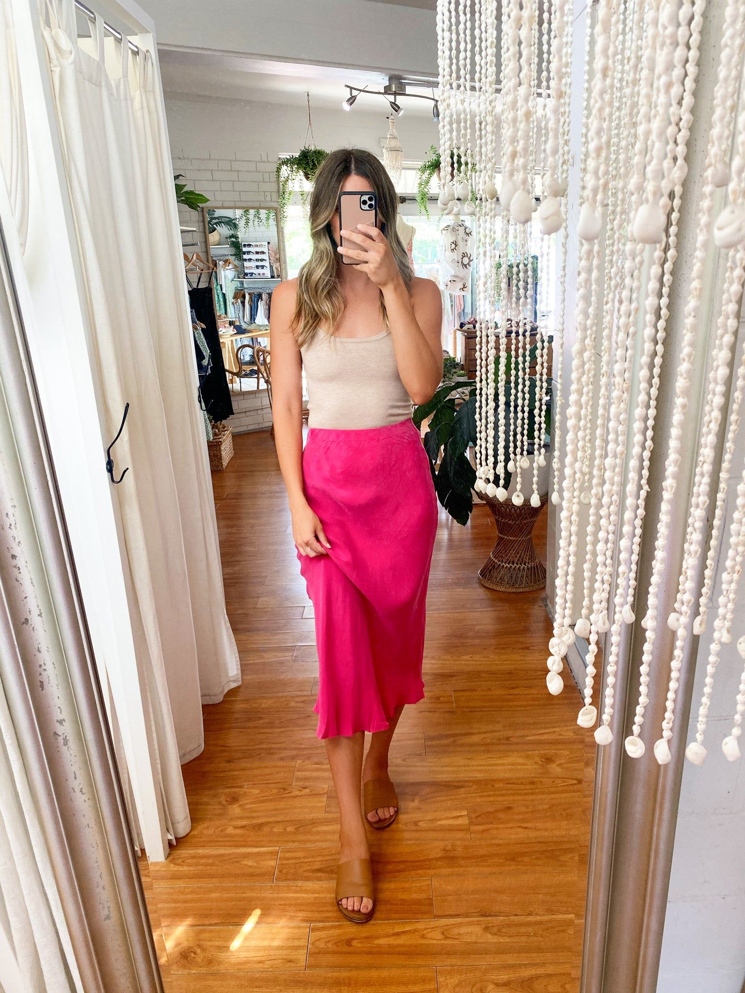 Jules Cupro Midi Skirt sold by About A Girl product image thumbnail 4