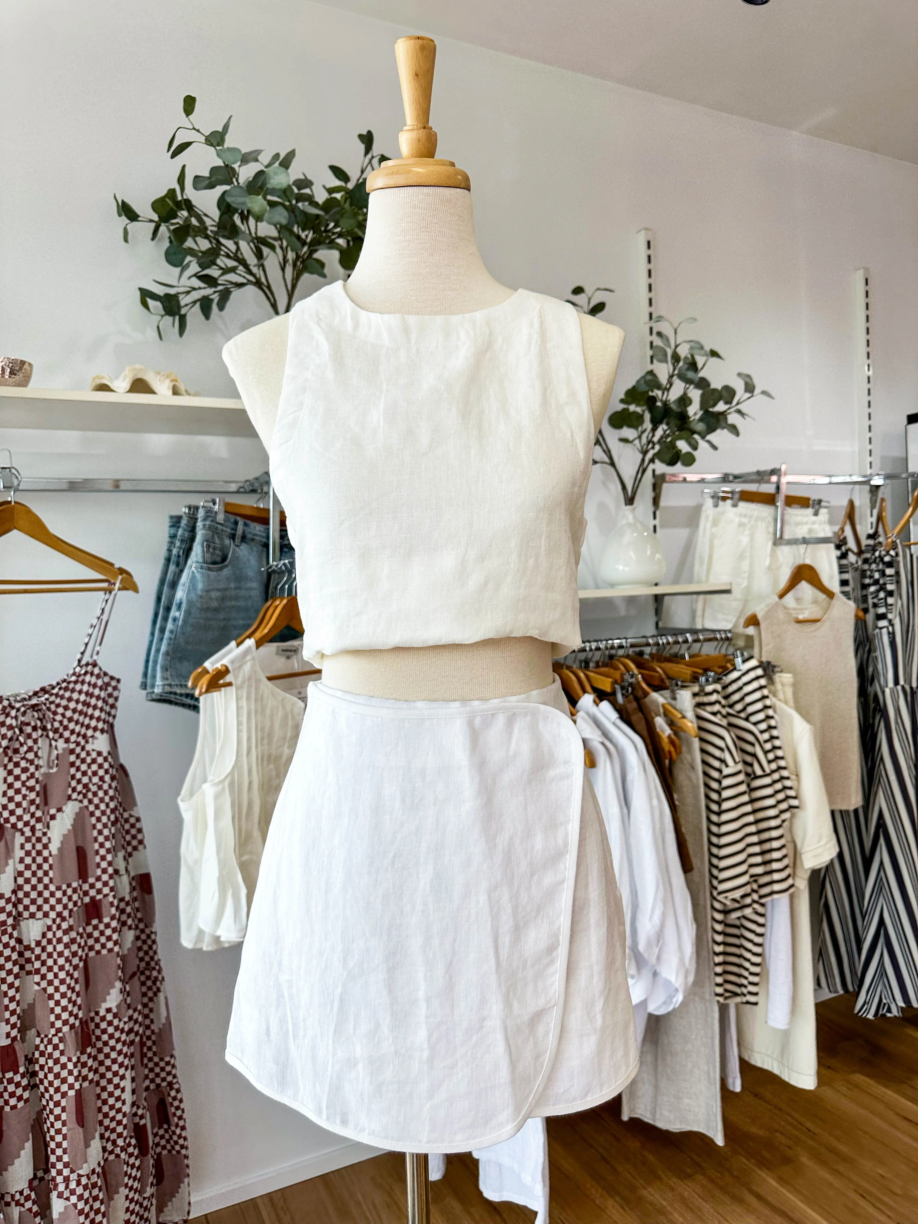 Stella Linen Skirt sold by About A Girl product image thumbnail 4