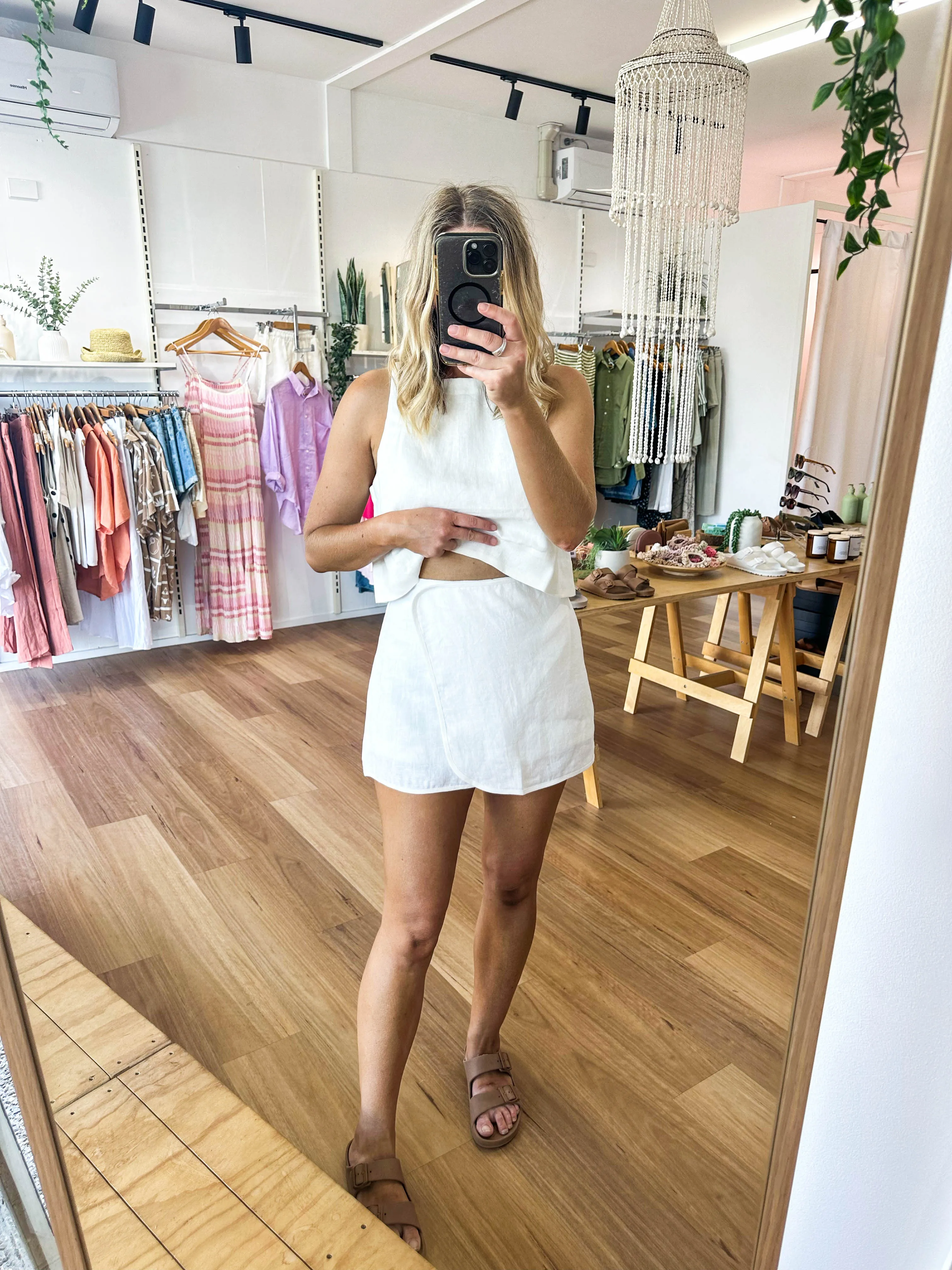 Stella Linen Skirt sold by About A Girl product image thumbnail 2