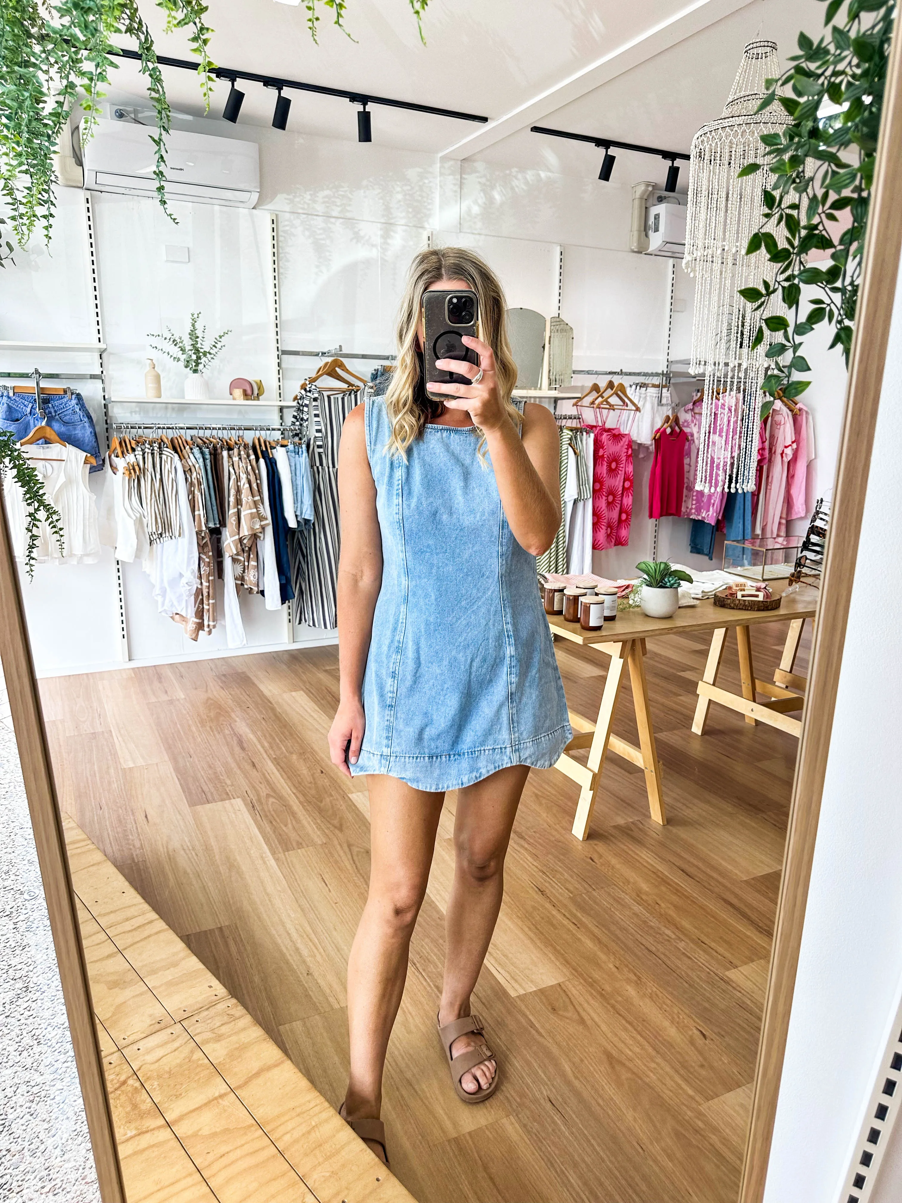 Helena Denim Dress sold by About A Girl