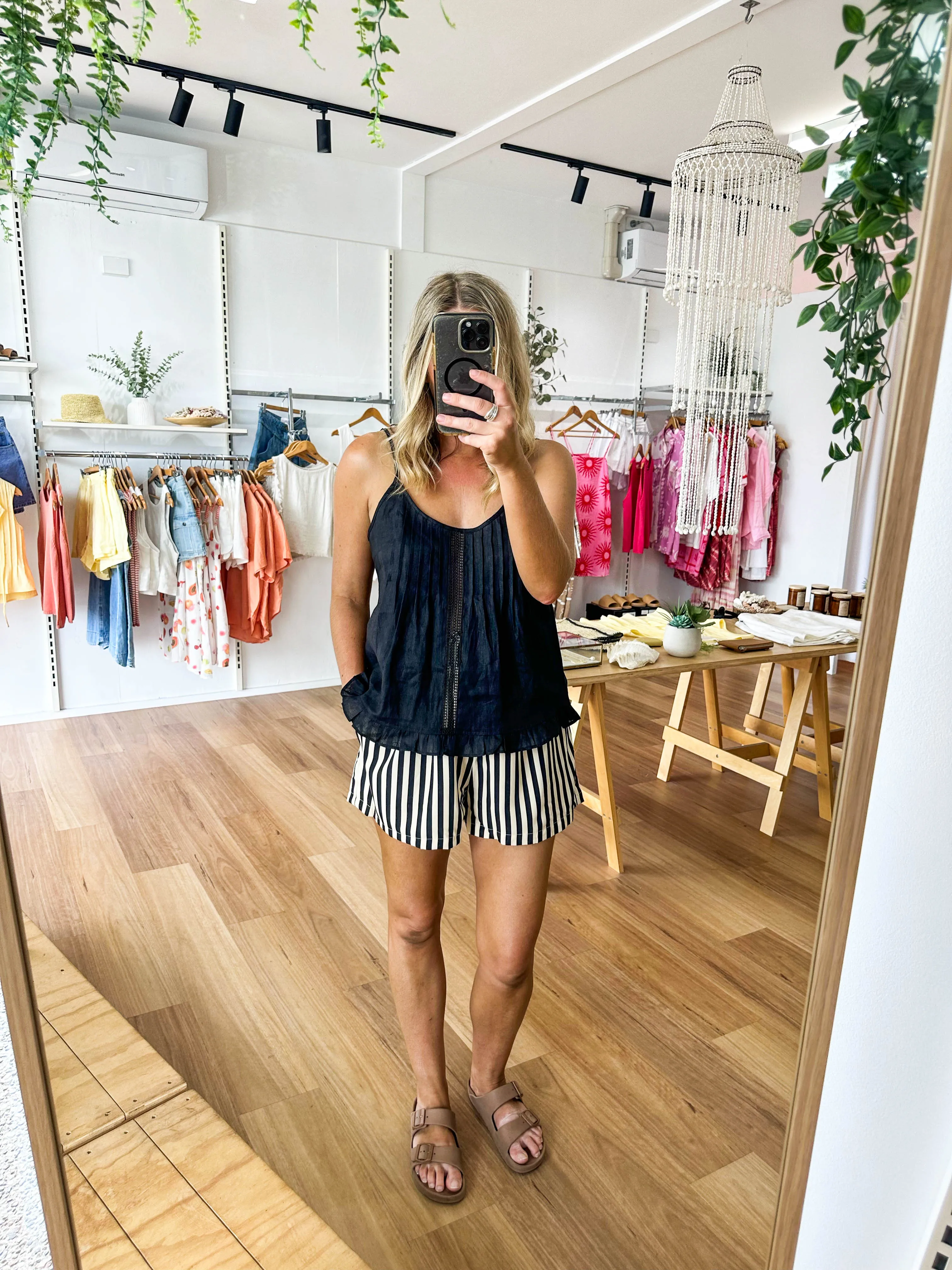 Novie Linen Top Black sold by About A Girl product image thumbnail 3