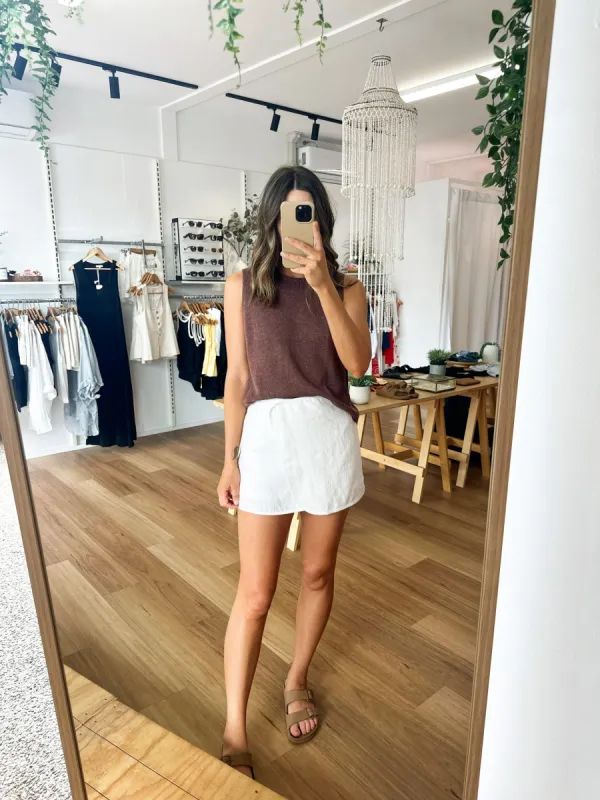 Spring Tank Cherry sold by About A Girl