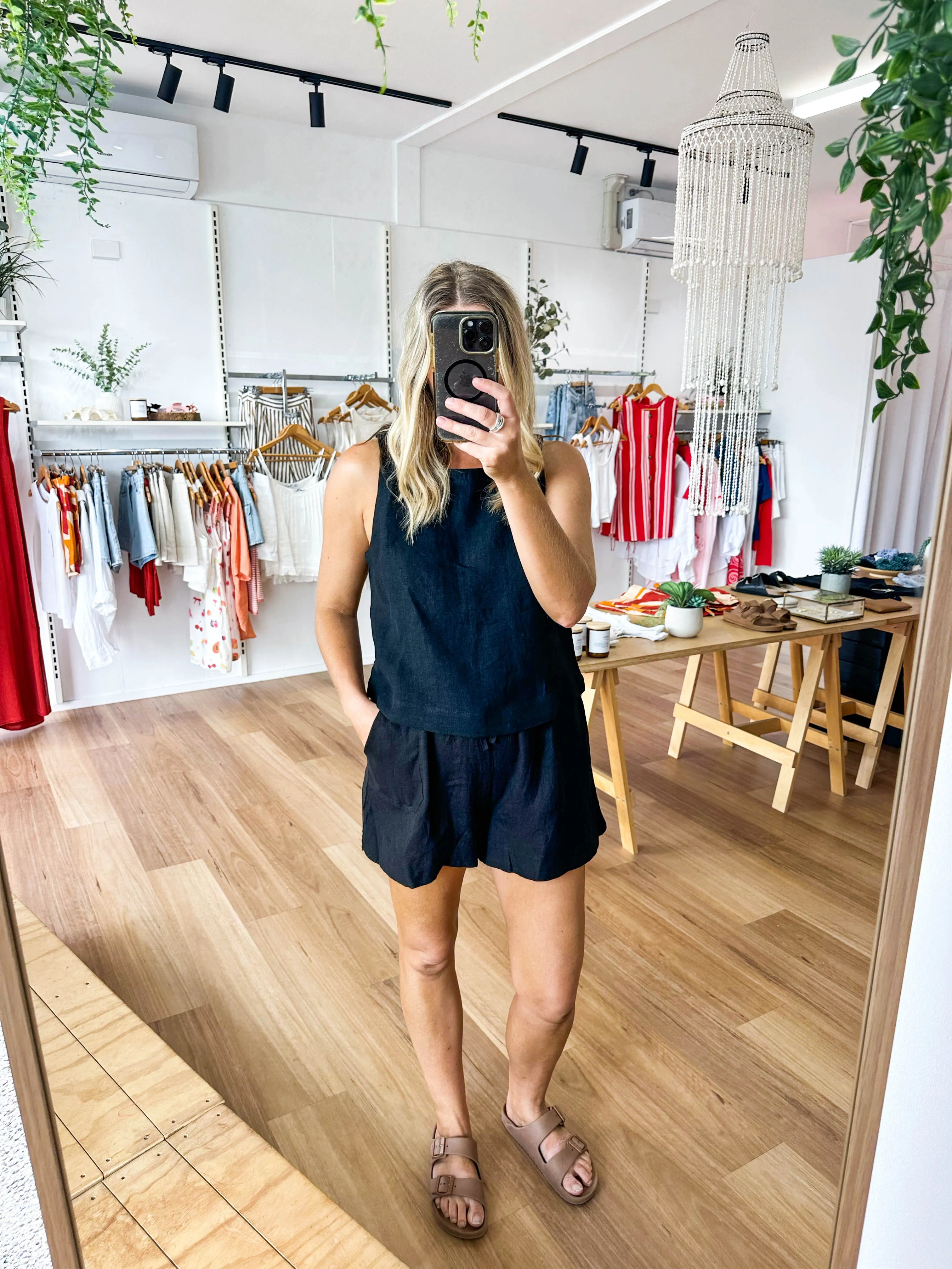 Jude Linen Top Black sold by About A Girl product image thumbnail 3