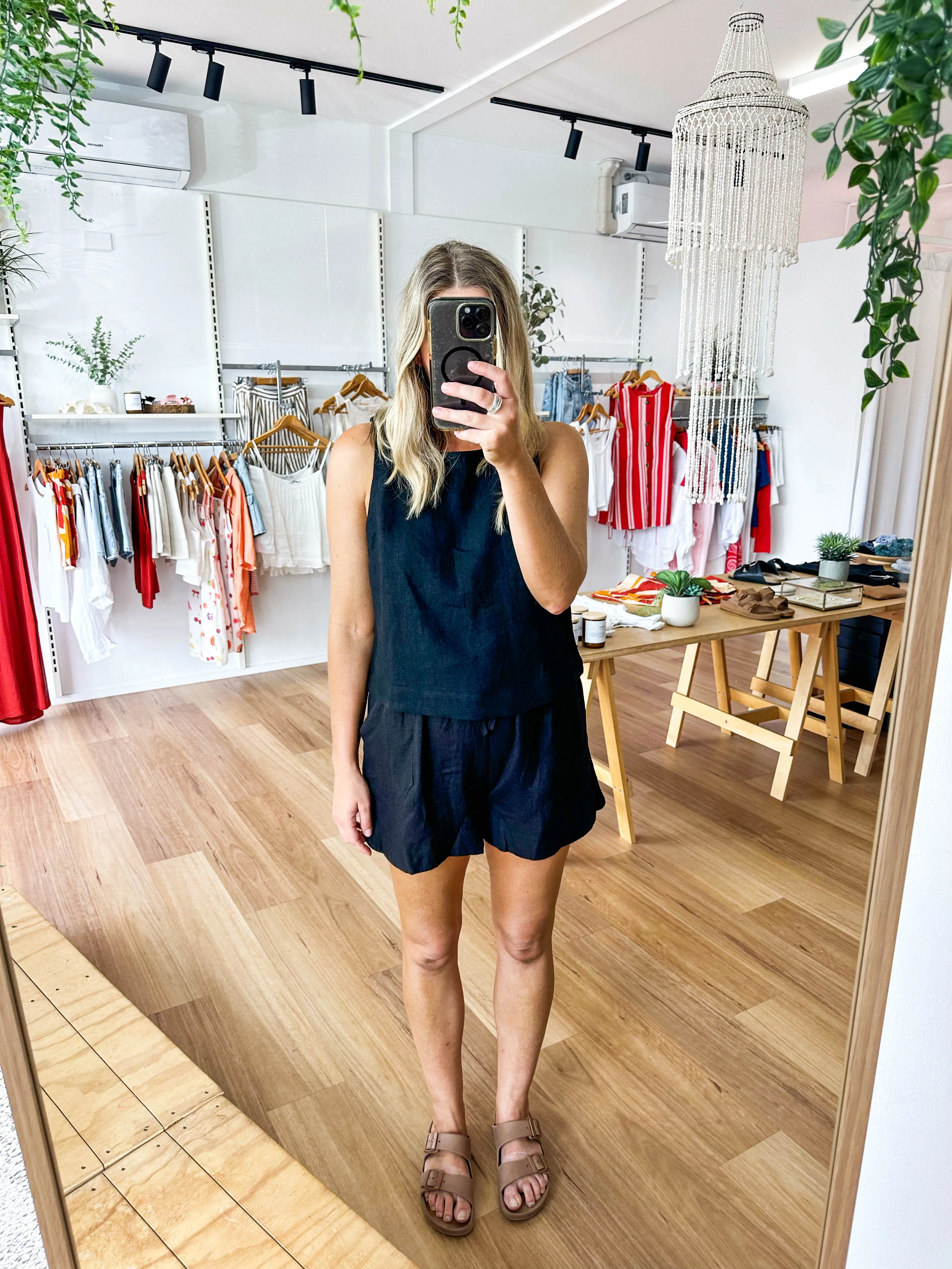 Jude Linen Top Black sold by About A Girl product image thumbnail 2