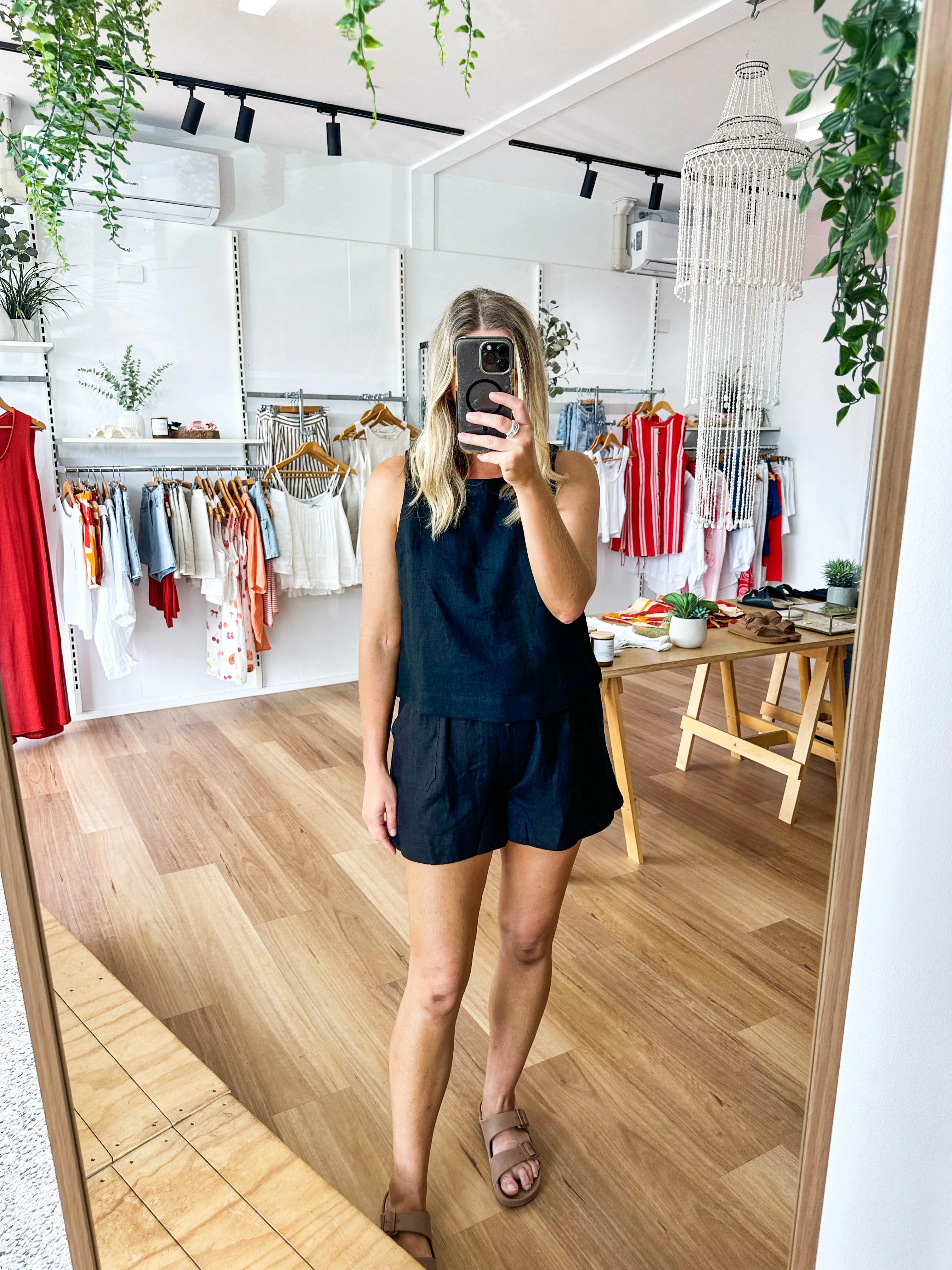 Jude Linen Top Black sold by About A Girl product image thumbnail 4