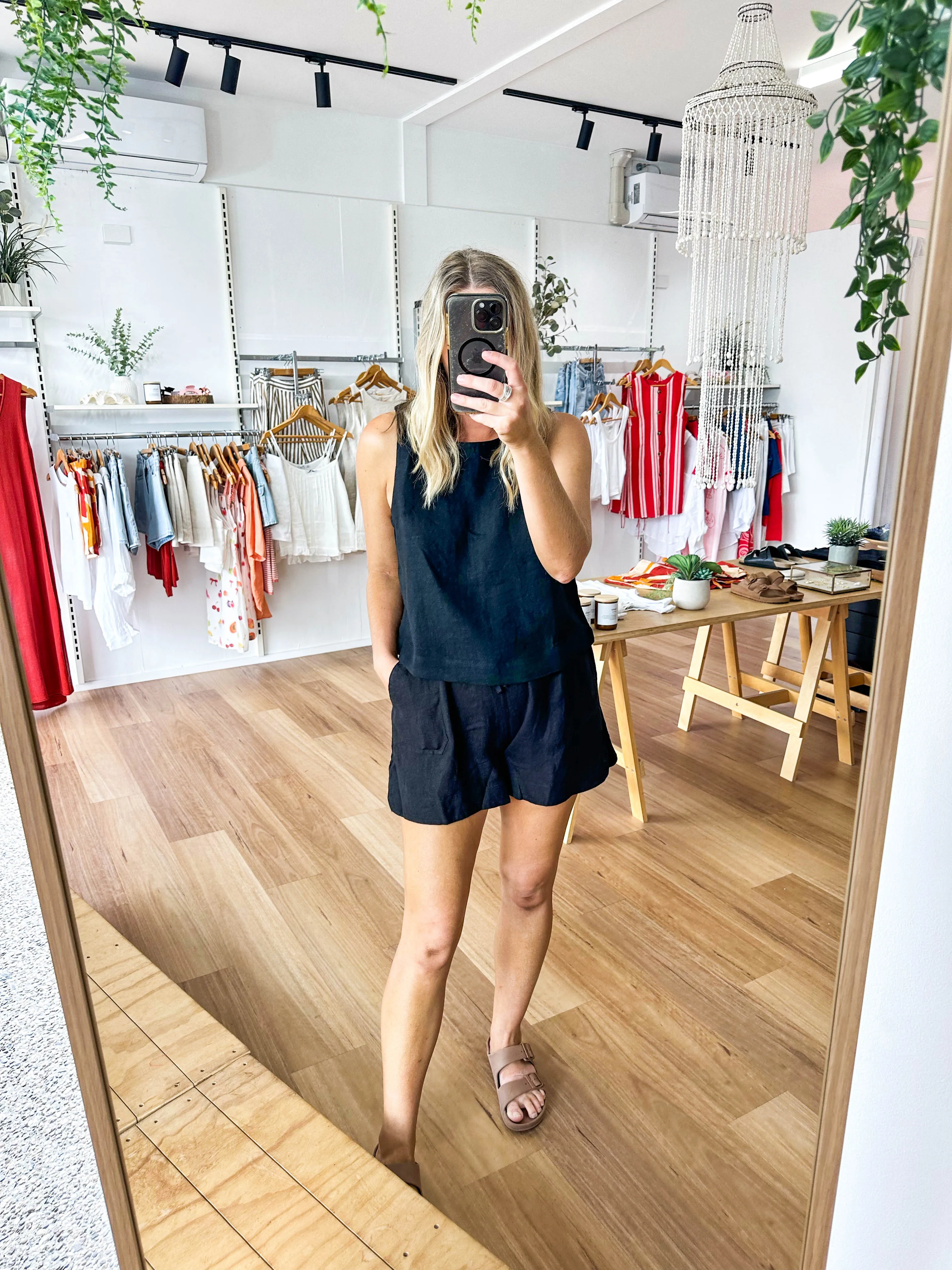 Jude Linen Top Black sold by About A Girl product image thumbnail 5