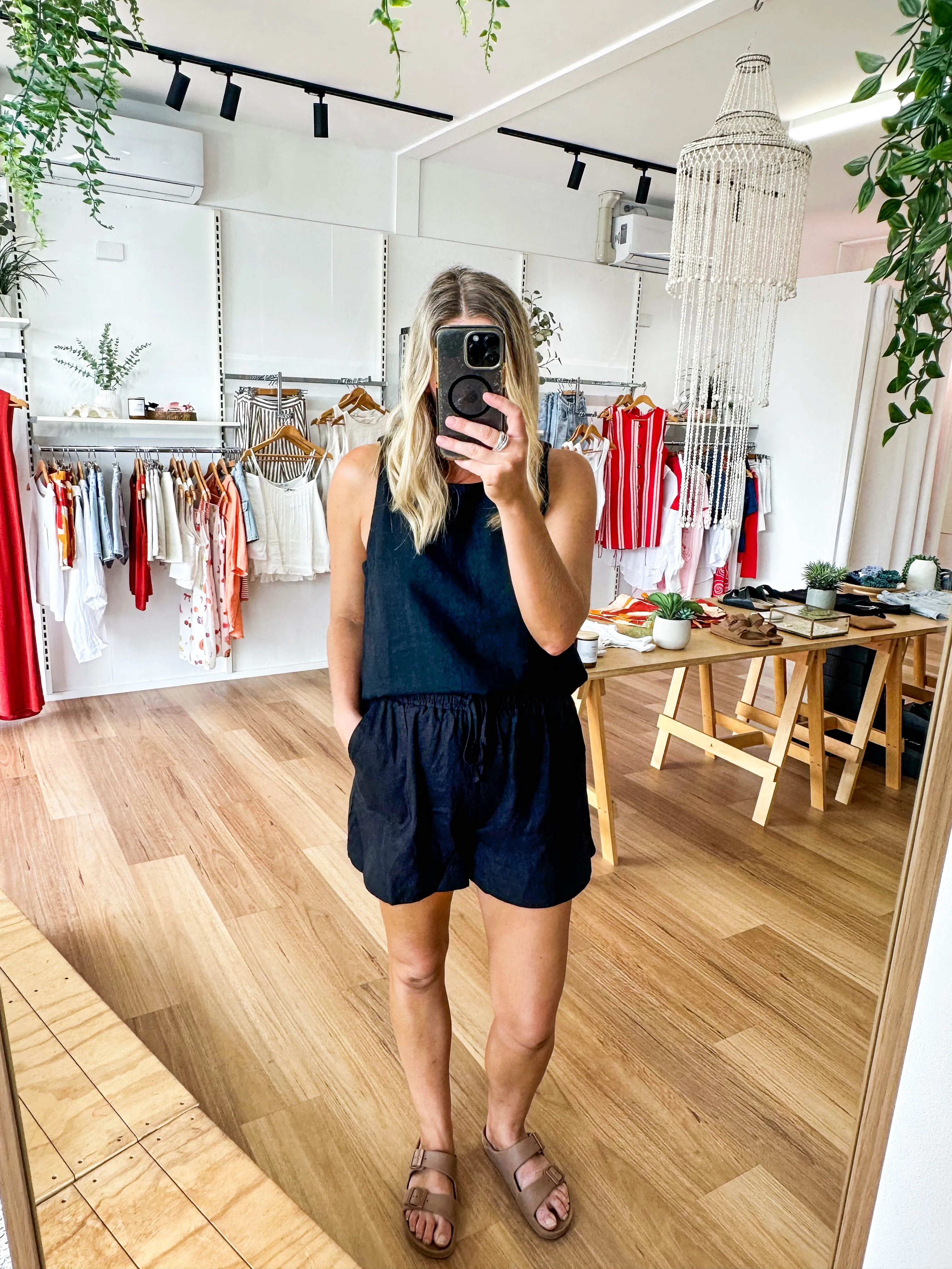 Bronte Linen Shorts Black sold by About A Girl product image thumbnail 5