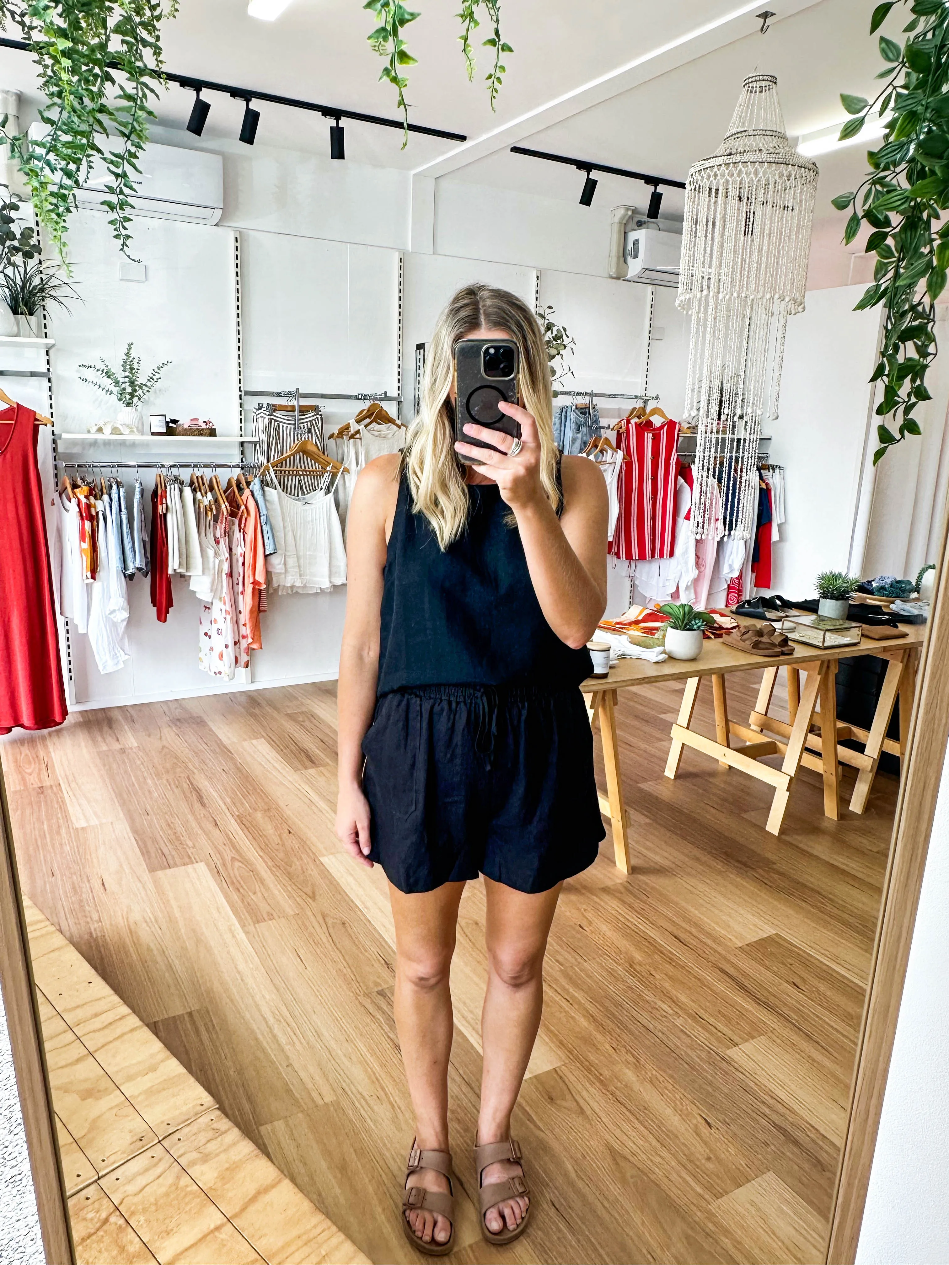 Bronte Linen Shorts Black sold by About A Girl product image thumbnail 4