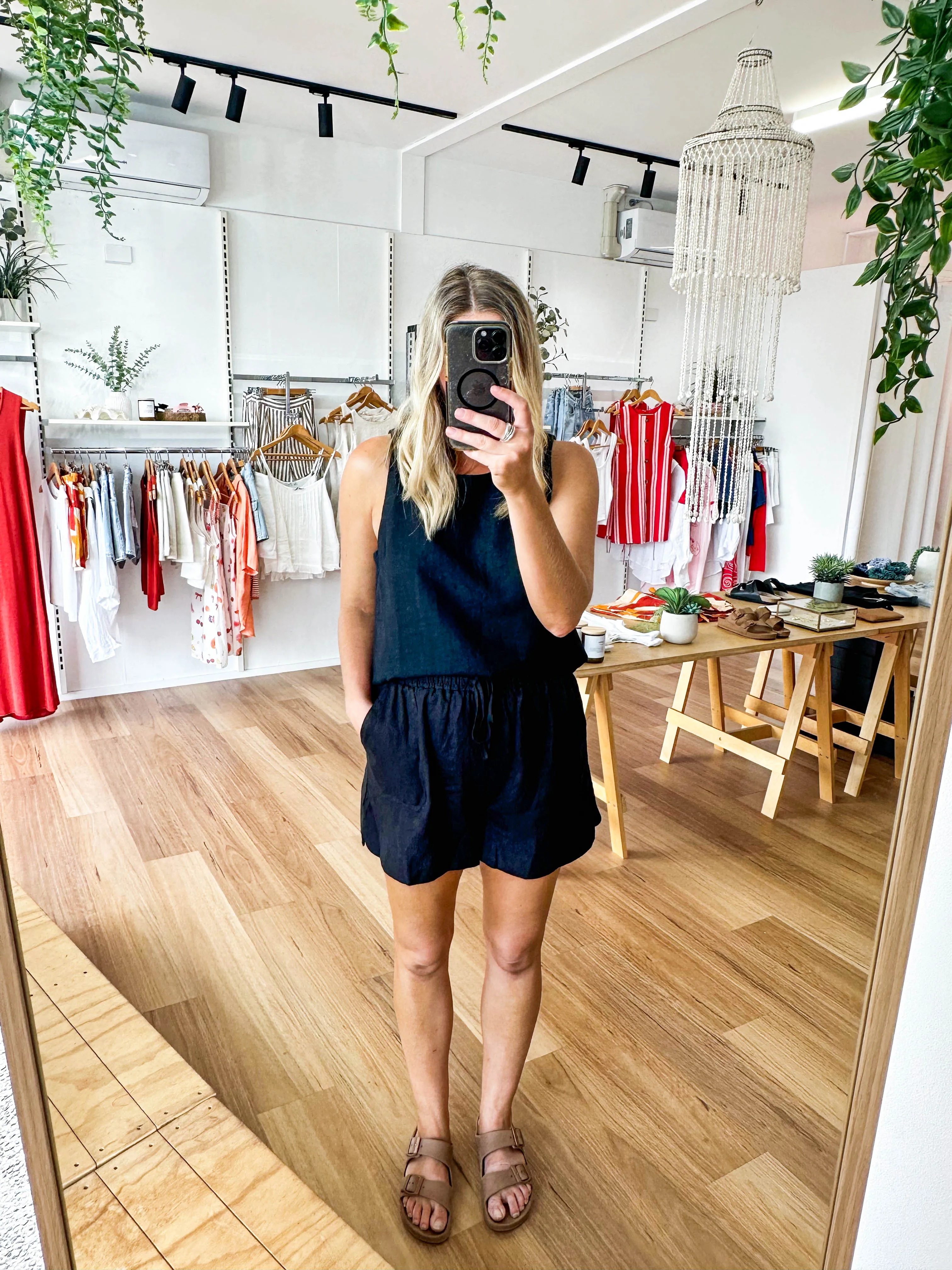 Bronte Linen Shorts Black sold by About A Girl product image thumbnail 2
