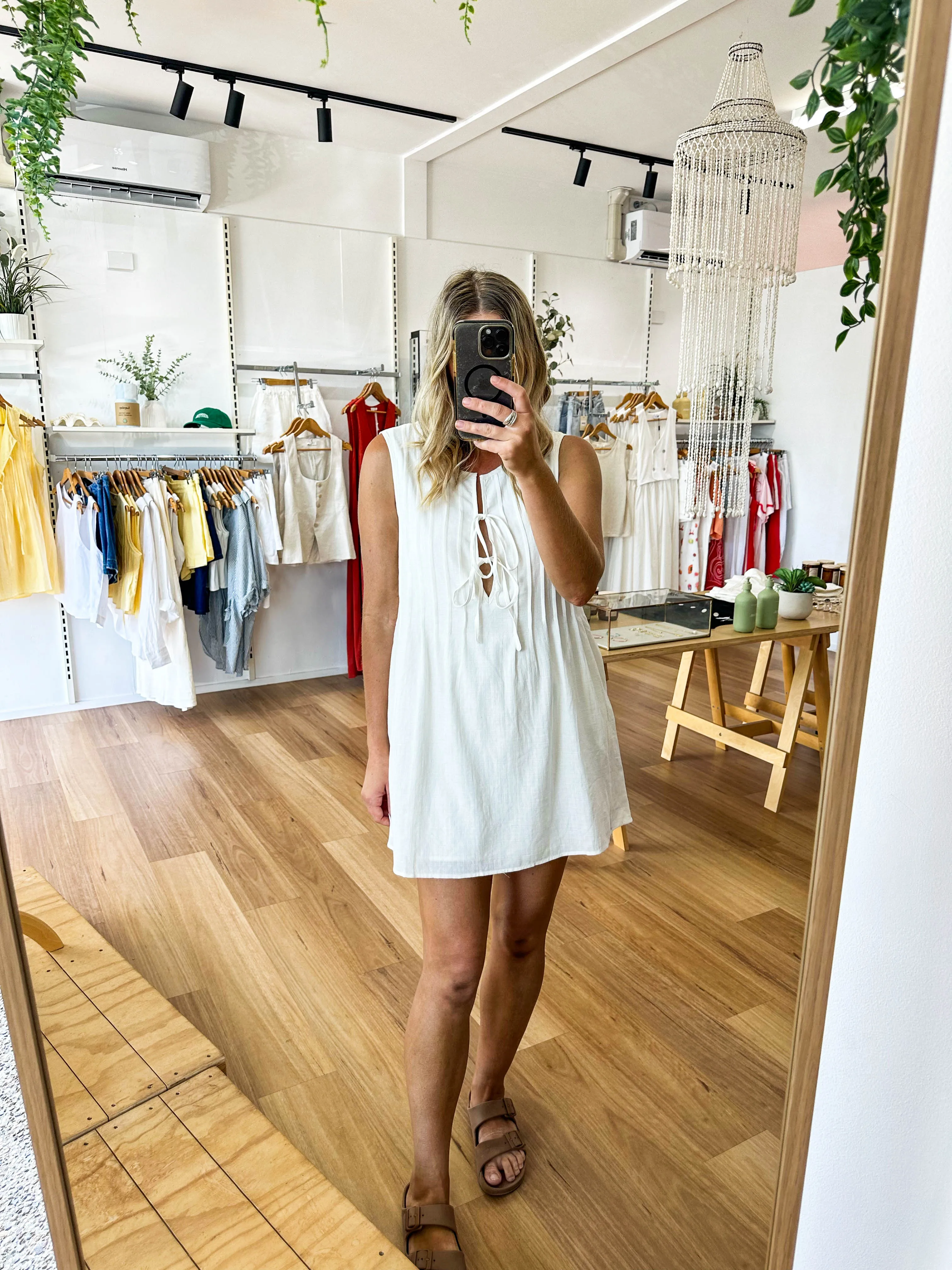 Holiday Dress White sold by About A Girl