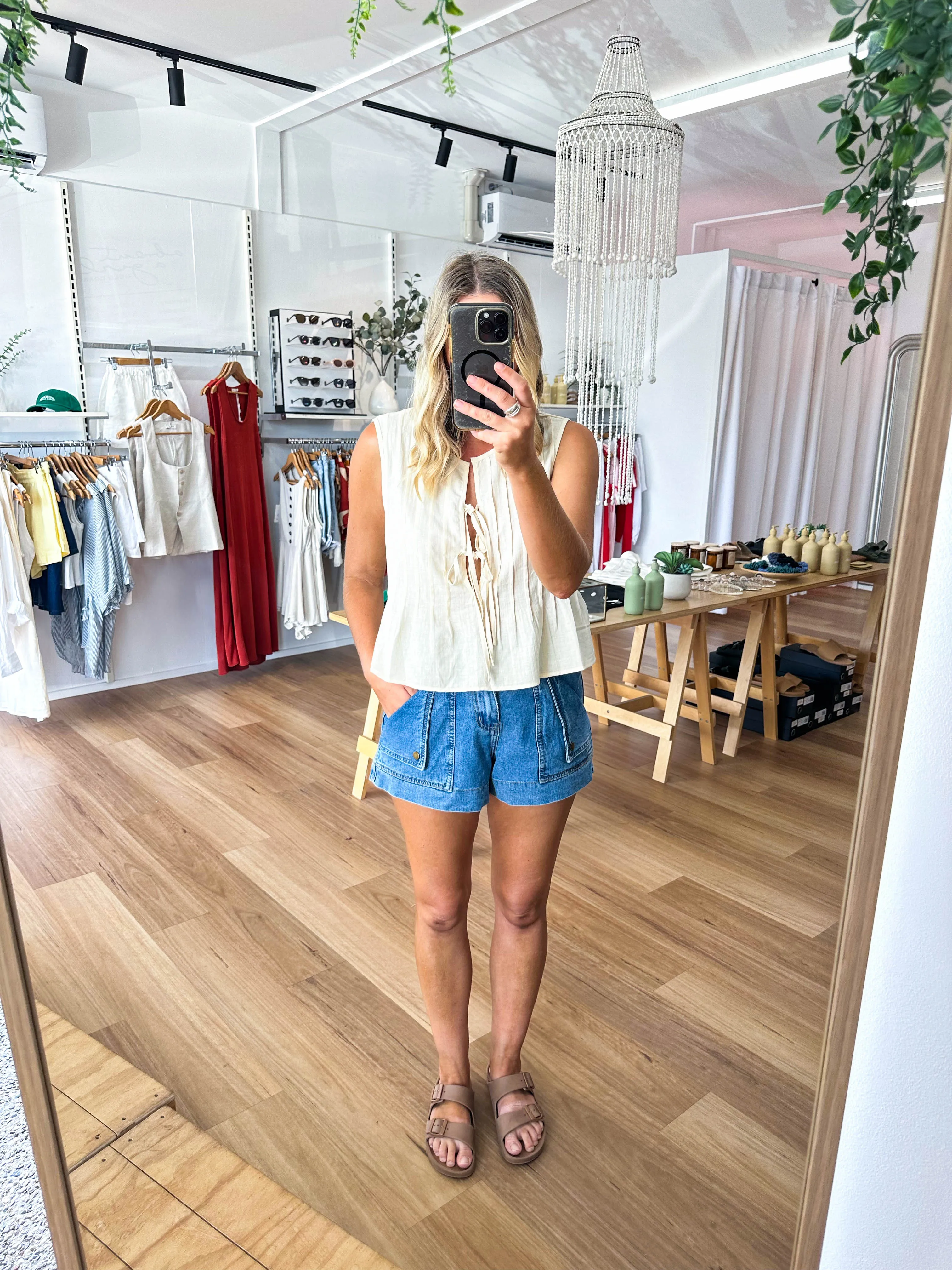 Holiday Top Cream sold by About A Girl product image thumbnail 4