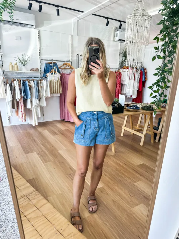 Spring Tank Yellow sold by About A Girl