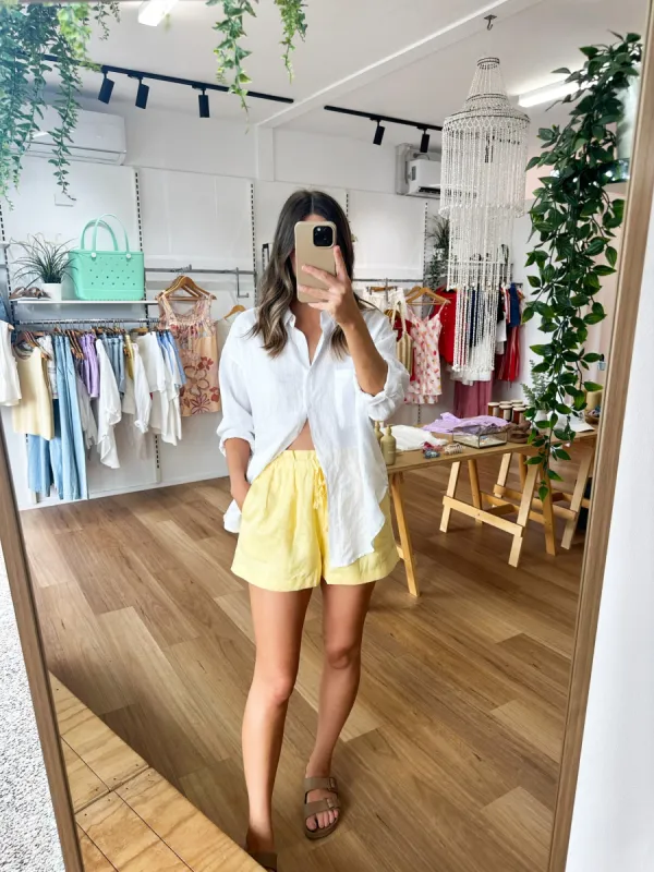 Lola Linen Shorts sold by About A Girl