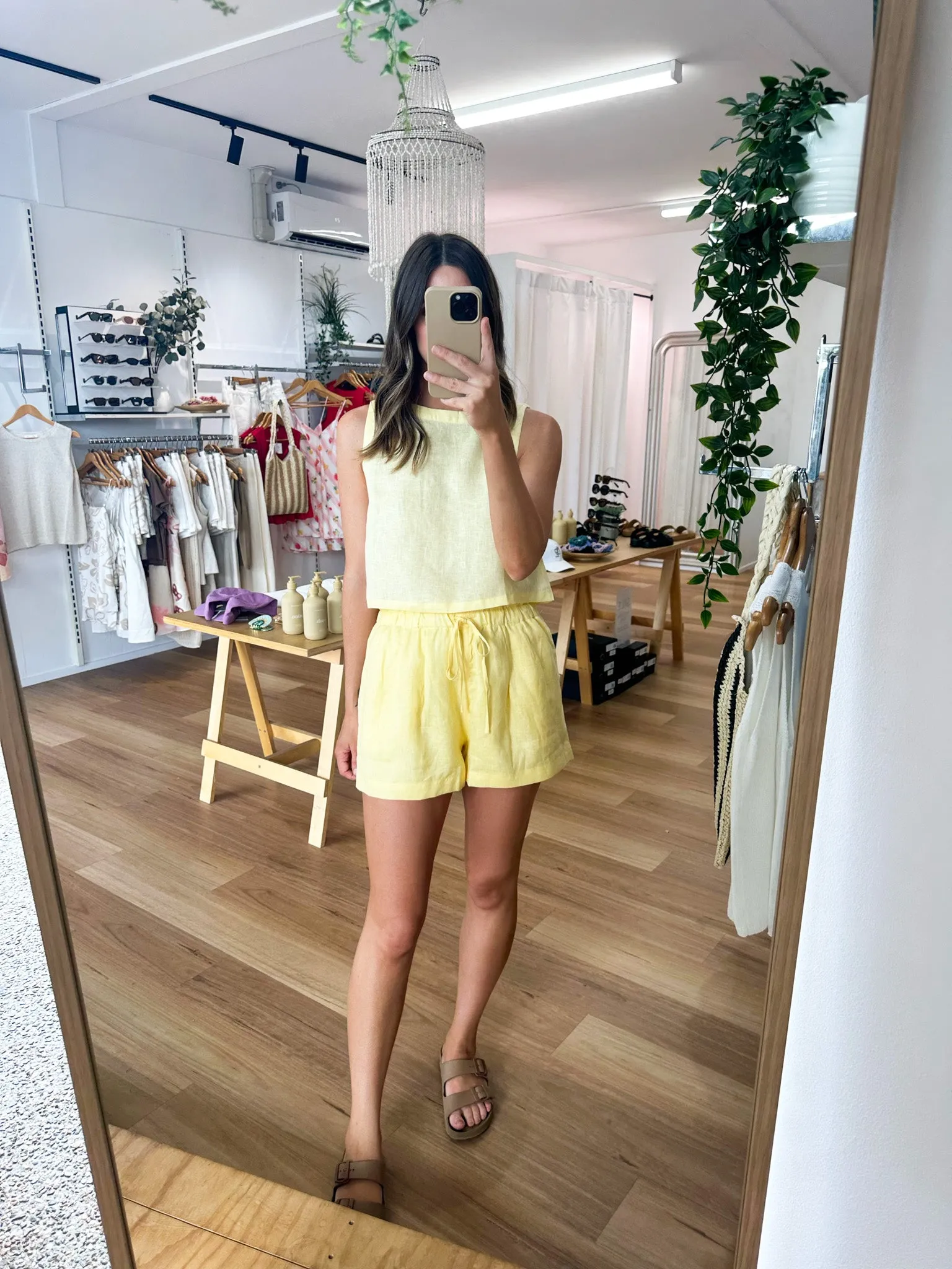 Lola Linen Top sold by About A Girl