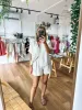 Bronte Linen Shorts Natural sold by About A Girl