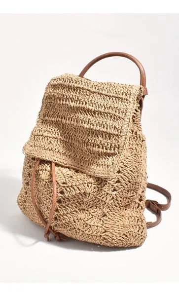 Charlie Backpack Natural sold by About A Girl
